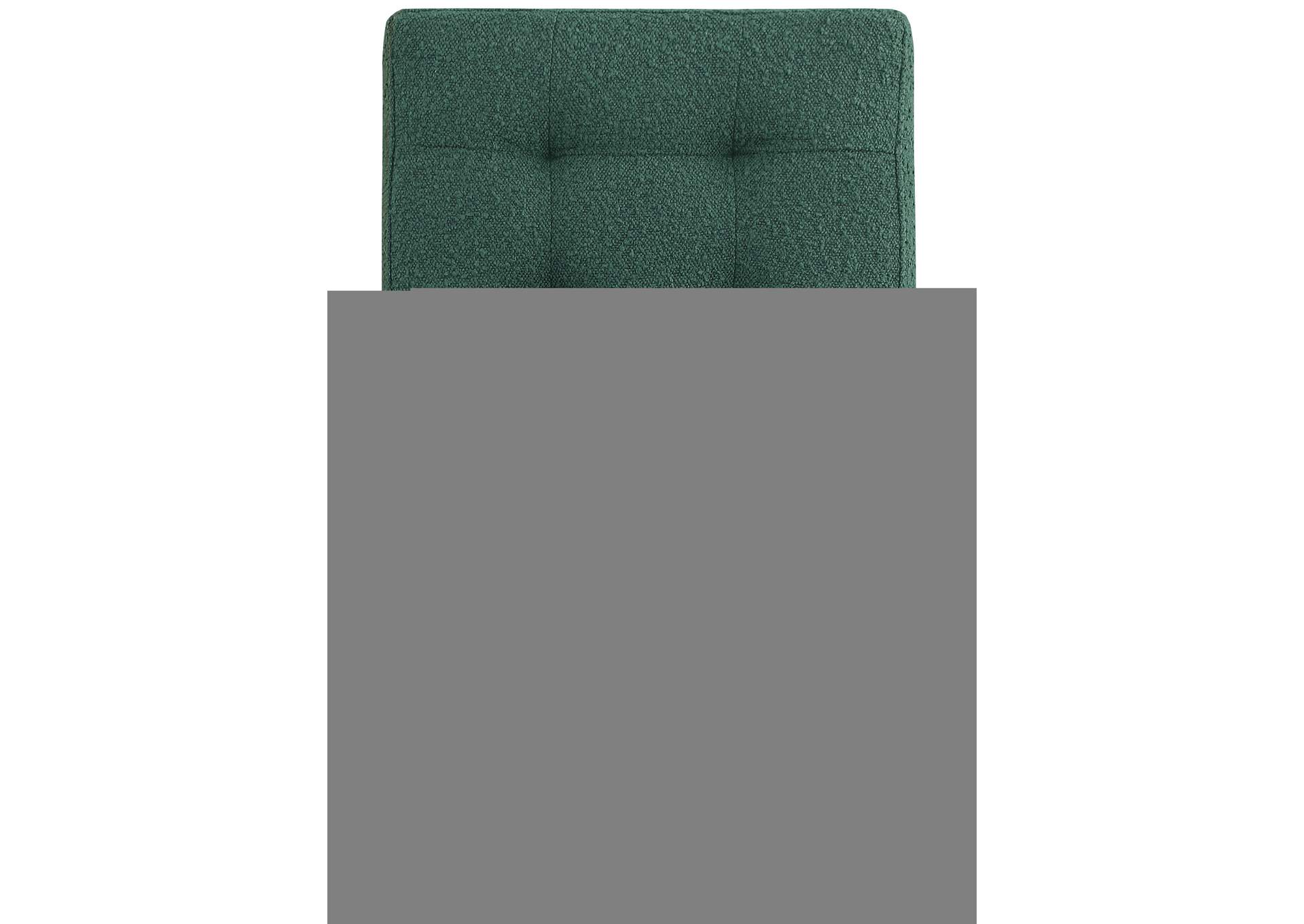 Zeal Green Boucle Fabric Accent Chair,Meridian Furniture