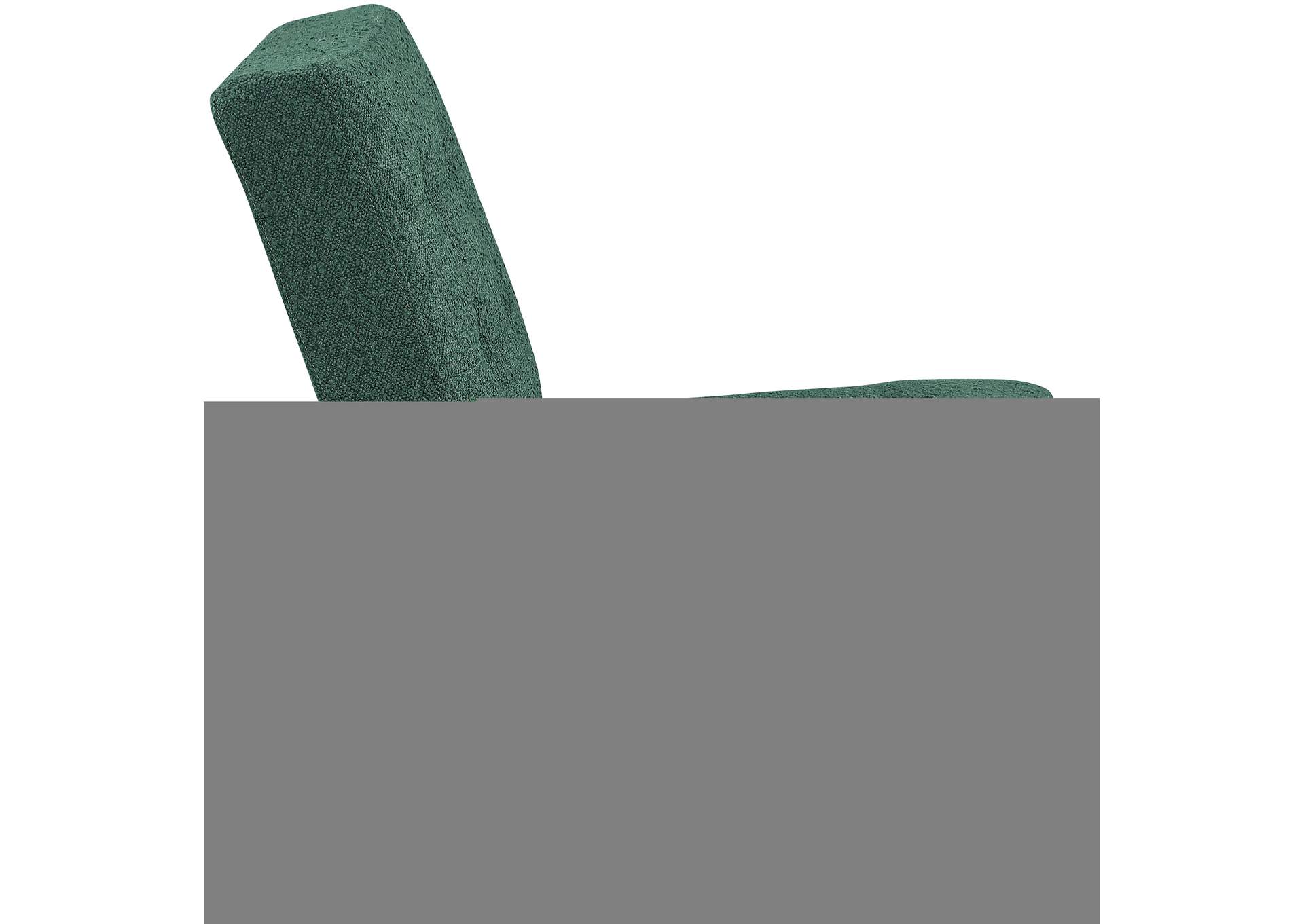 Zeal Green Boucle Fabric Accent Chair,Meridian Furniture