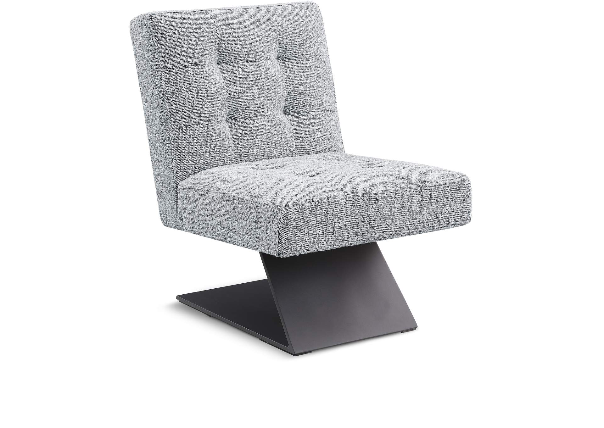 Zeal Grey Boucle Fabric Accent Chair,Meridian Furniture