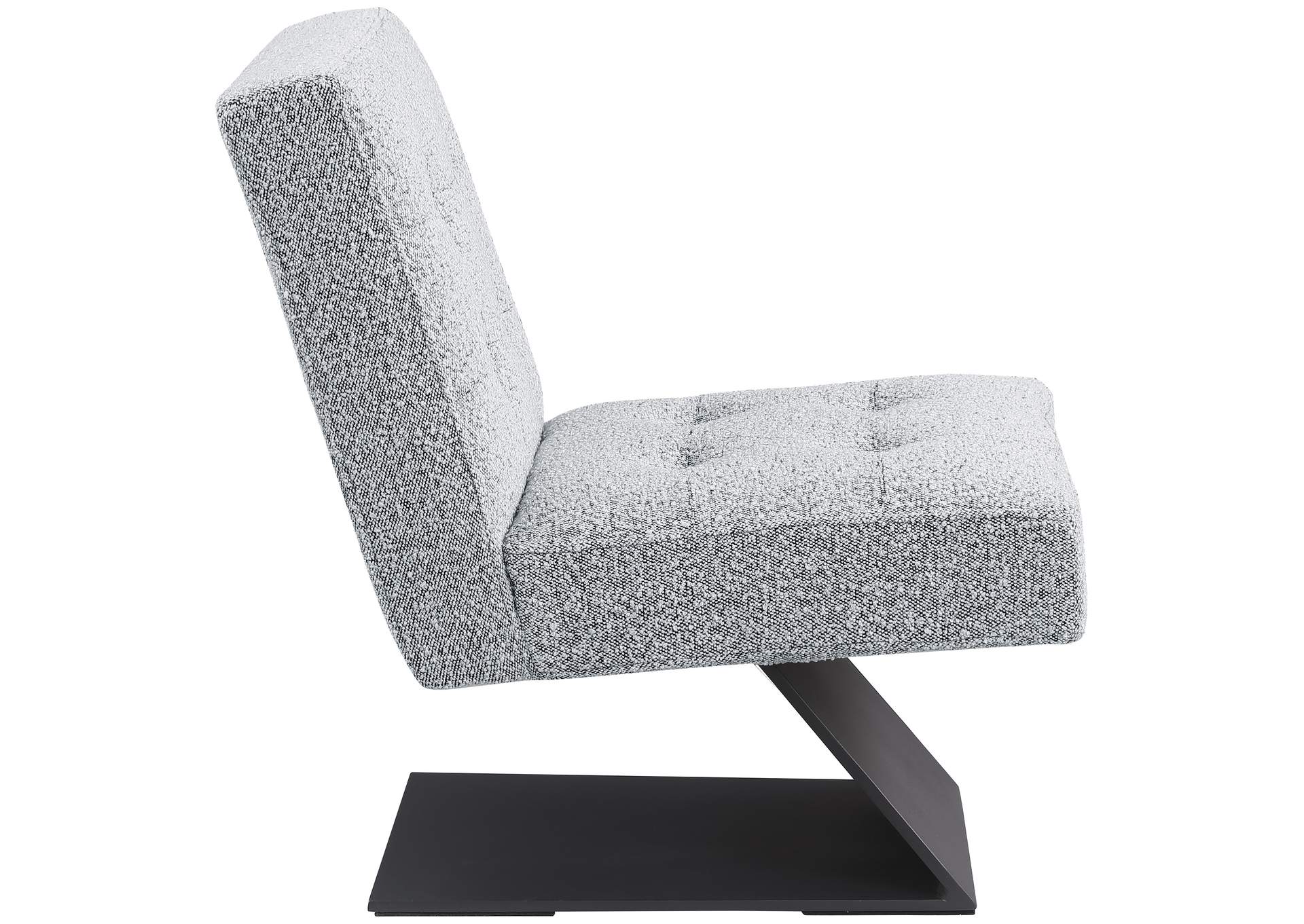 Zeal Grey Boucle Fabric Accent Chair,Meridian Furniture