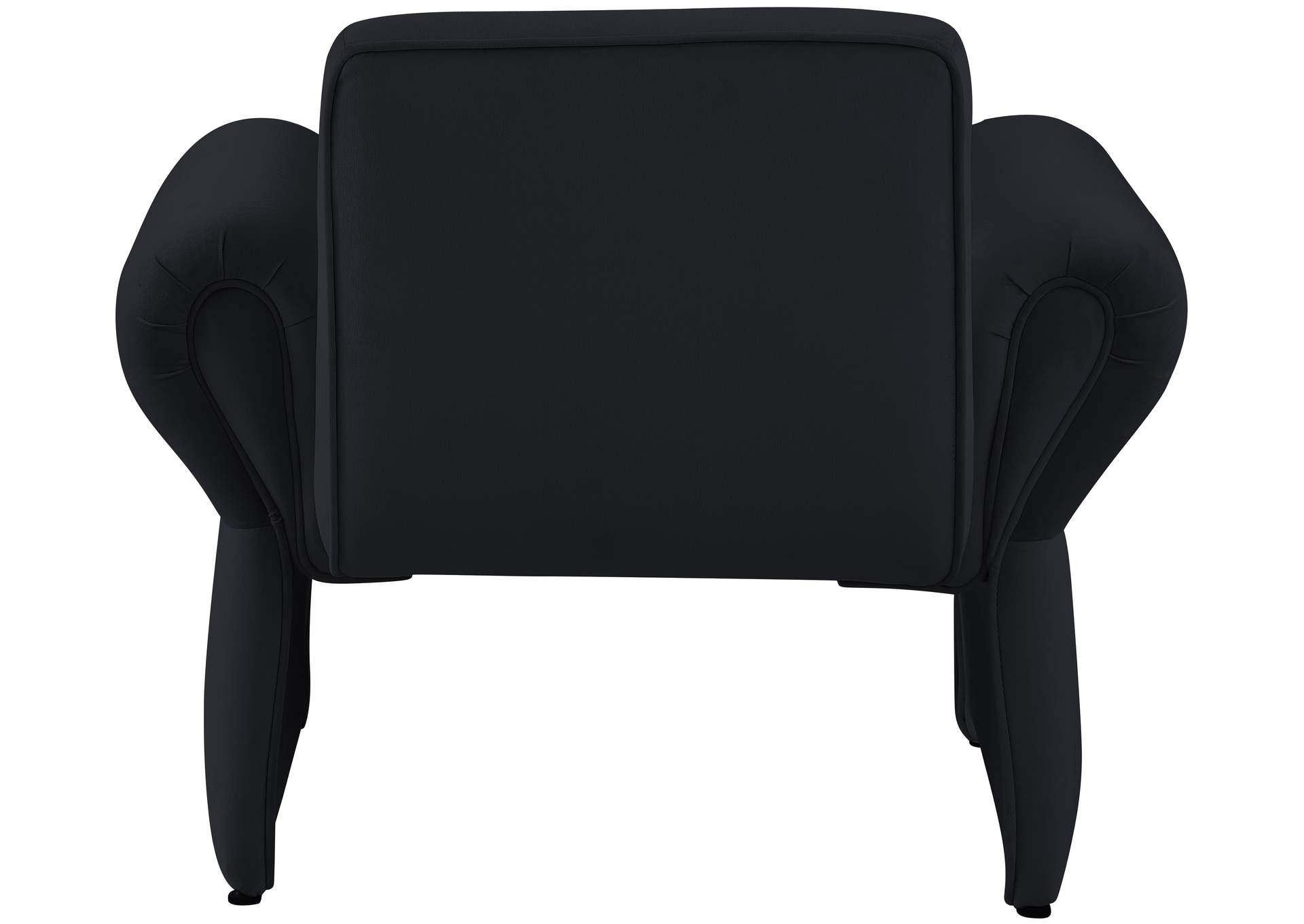 Fleurette Black Velvet Accent Chair,Meridian Furniture