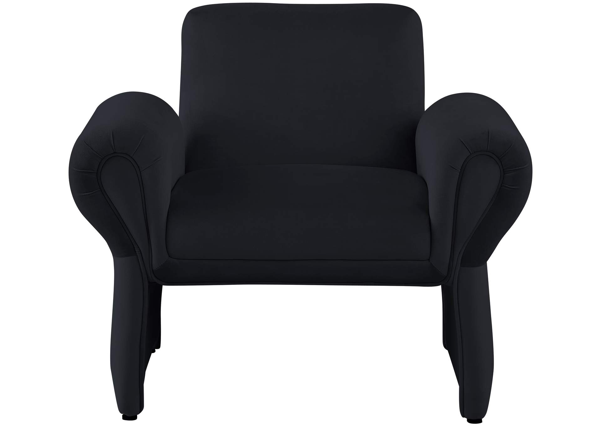 Fleurette Black Velvet Accent Chair,Meridian Furniture
