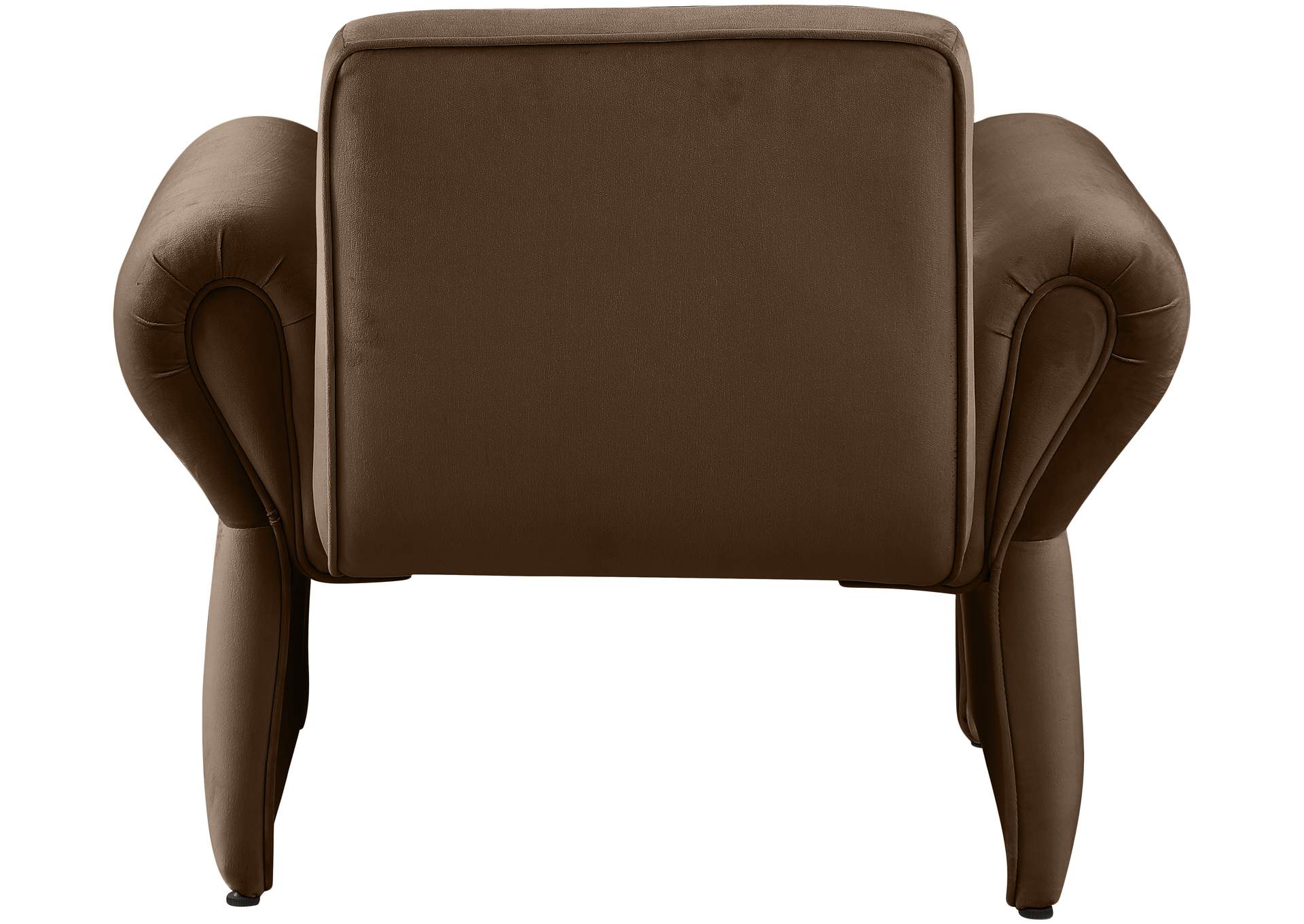 Fleurette Brown Velvet Accent Chair,Meridian Furniture