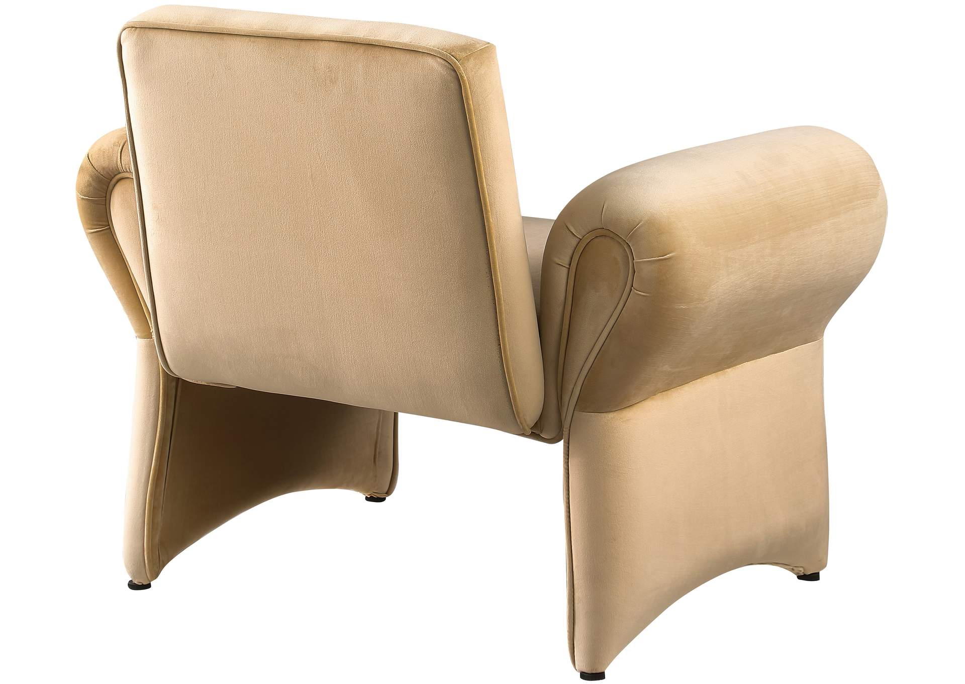 Fleurette Camel Velvet Accent Chair,Meridian Furniture