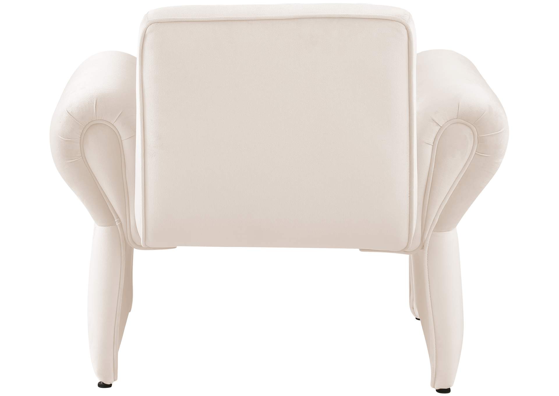 Fleurette Cream Velvet Accent Chair,Meridian Furniture