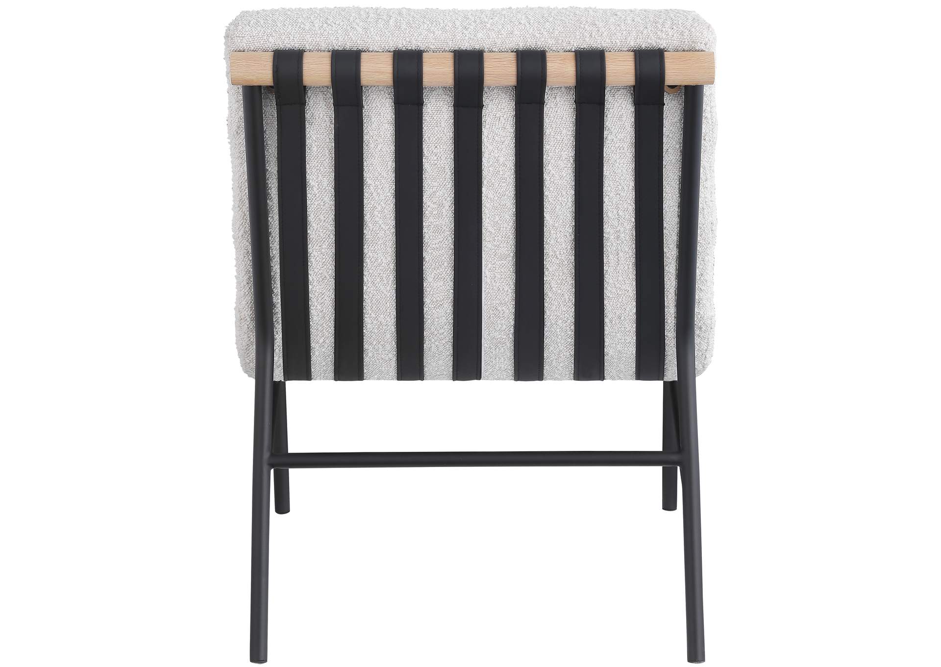 Burke Cream Boucle Fabric Accent Chair,Meridian Furniture