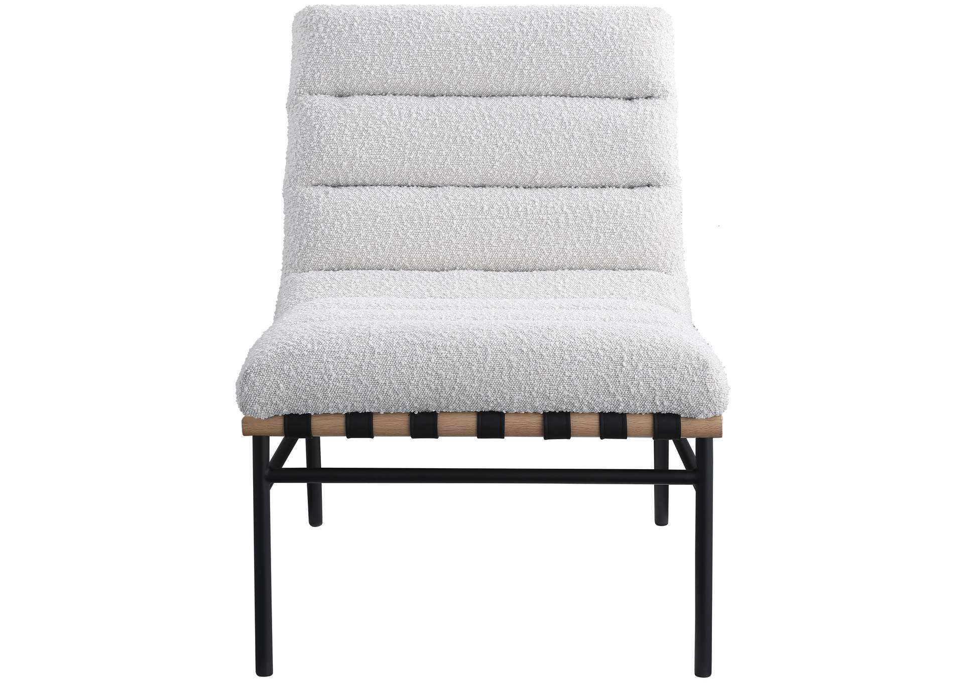 Burke Cream Boucle Fabric Accent Chair,Meridian Furniture