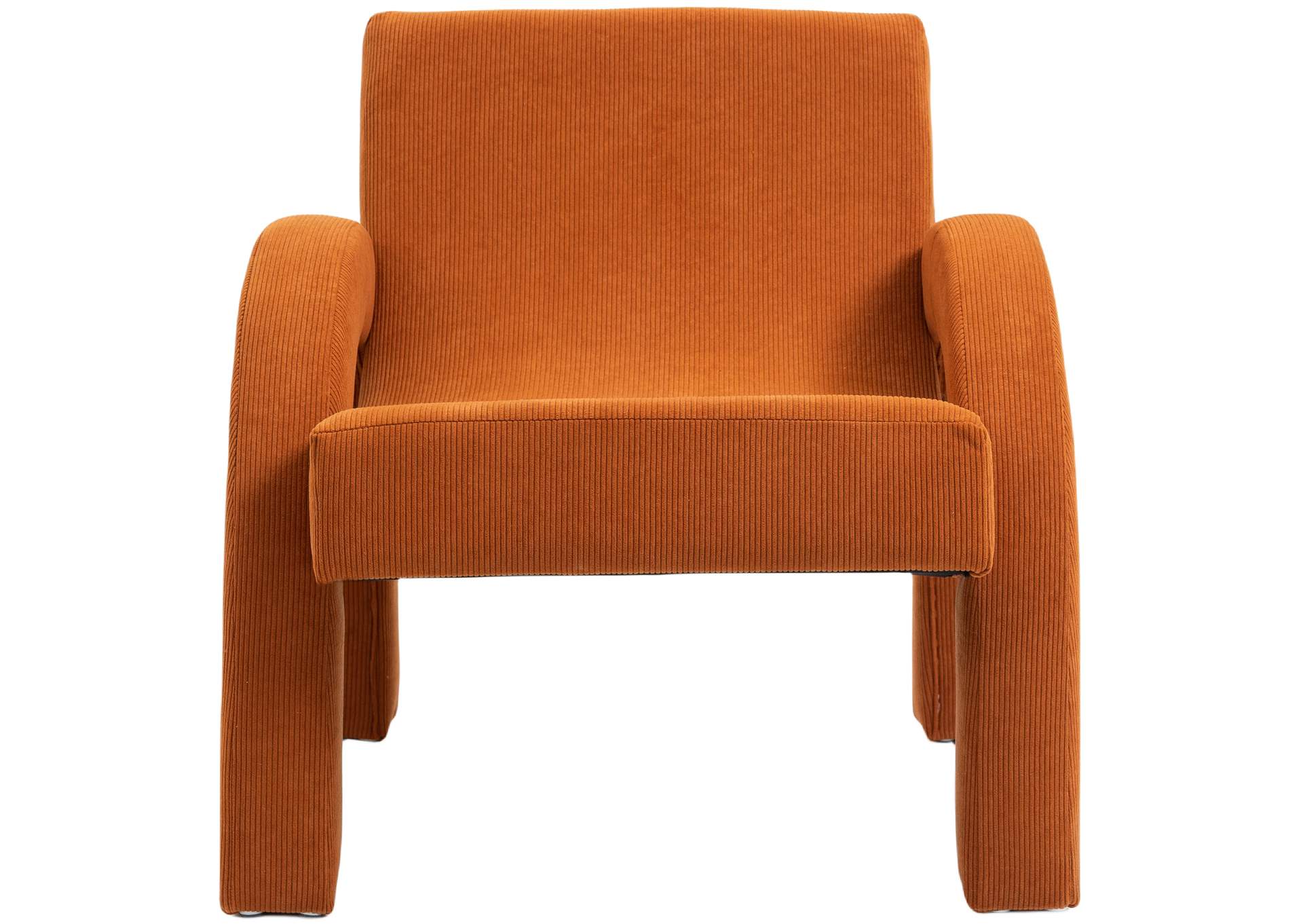 Corduroy Cognac Corduroy Fabric Accent Chair,Meridian Furniture
