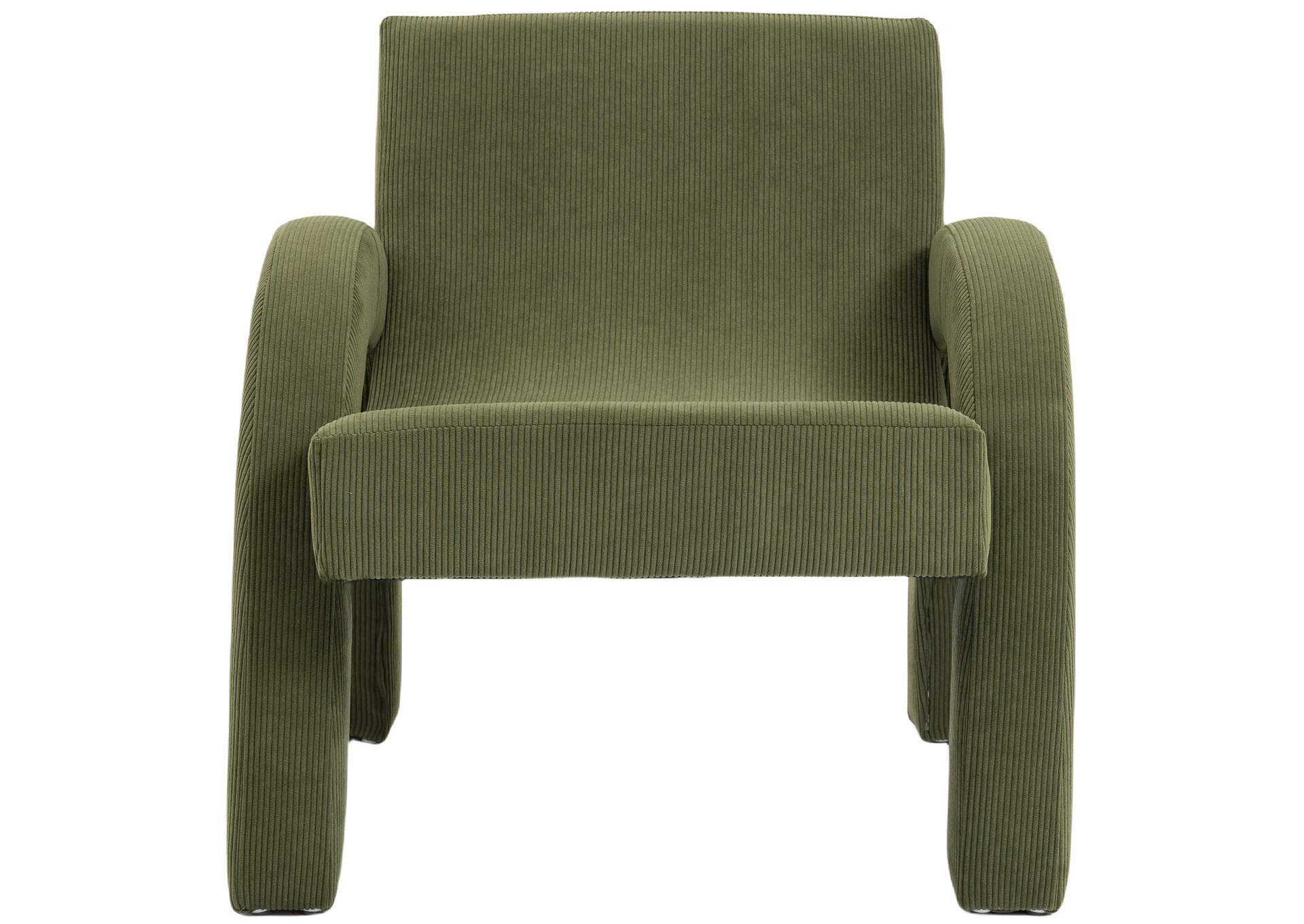 Corduroy Green Corduroy Fabric Accent Chair,Meridian Furniture