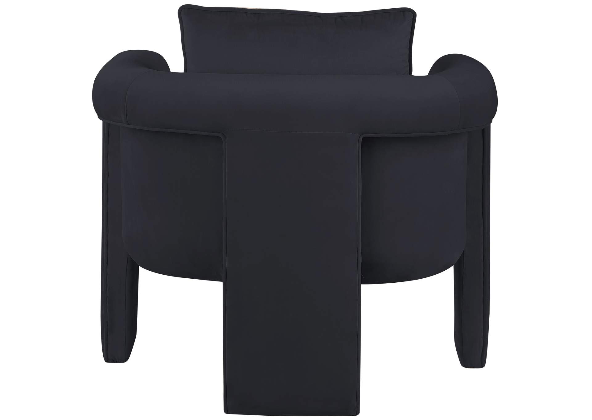Sloan Black Velvet Accent Chair,Meridian Furniture