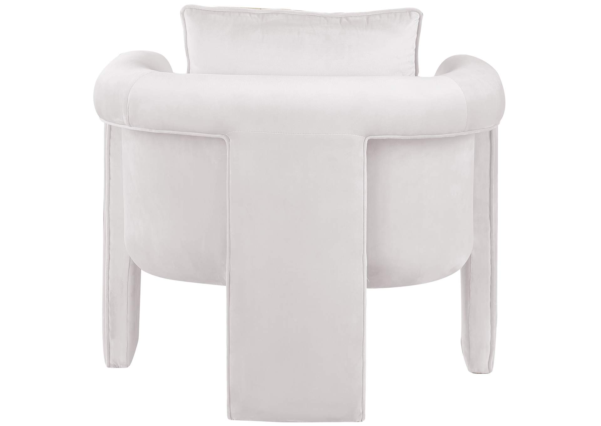 Sloan Cream Velvet Accent Chair,Meridian Furniture