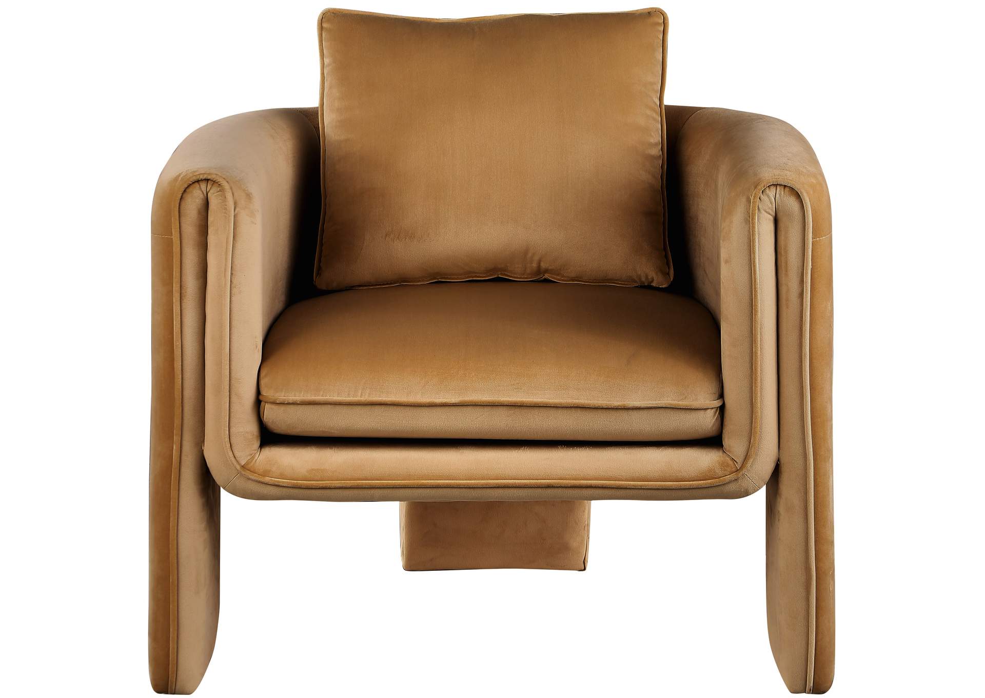 Sloan Saddle Velvet Accent Chair,Meridian Furniture