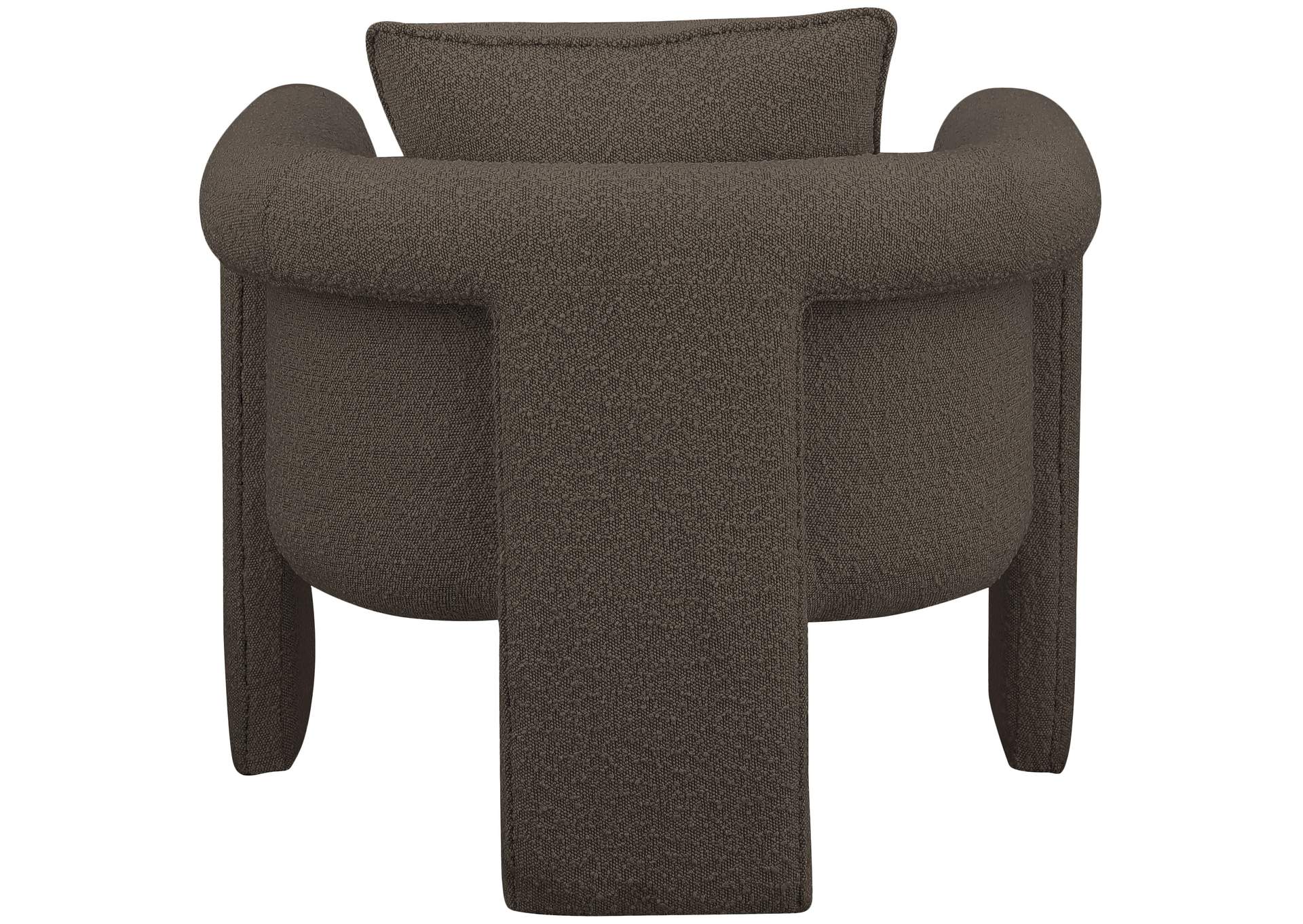Stylus Brown Boucle Fabric Accent Chair,Meridian Furniture