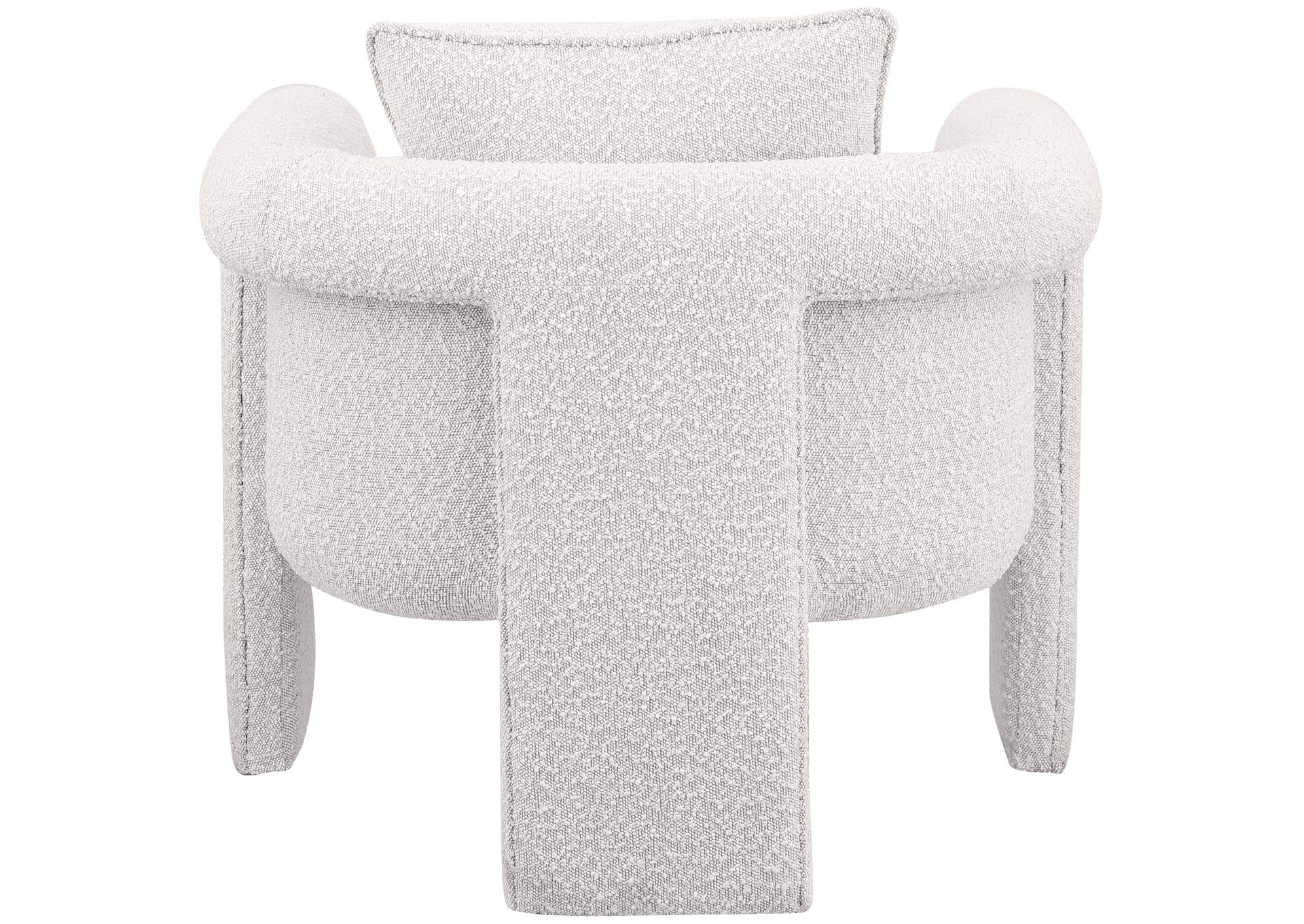 Stylus Cream Boucle Fabric Accent Chair,Meridian Furniture