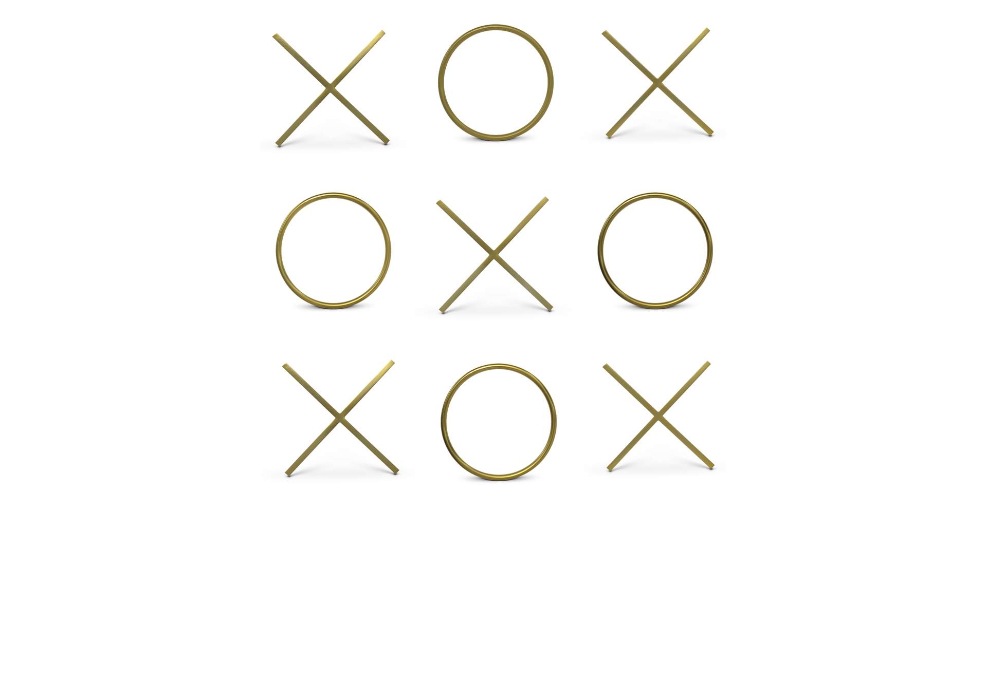 Xoxo Gold Stainless Steel Wall Decor
