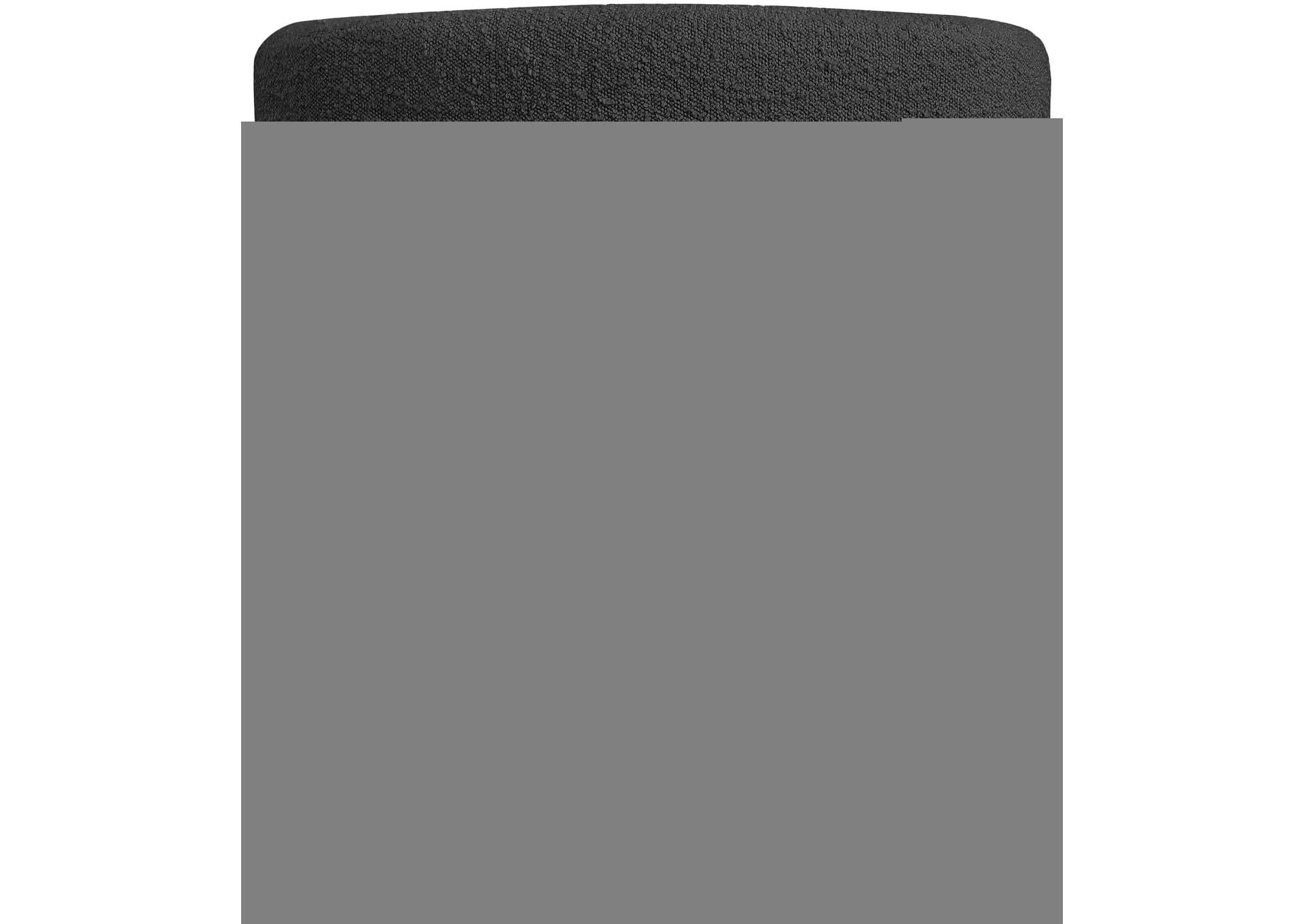 Emmet Black Boucle Fabric Dining Chair - Accent Chair,Meridian Furniture