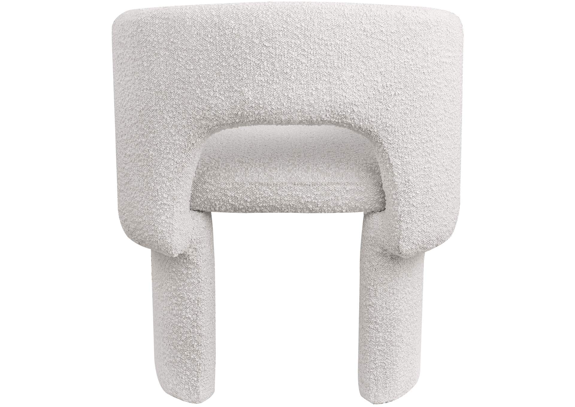 Emmet Cream Boucle Fabric Dining Chair - Accent Chair,Meridian Furniture