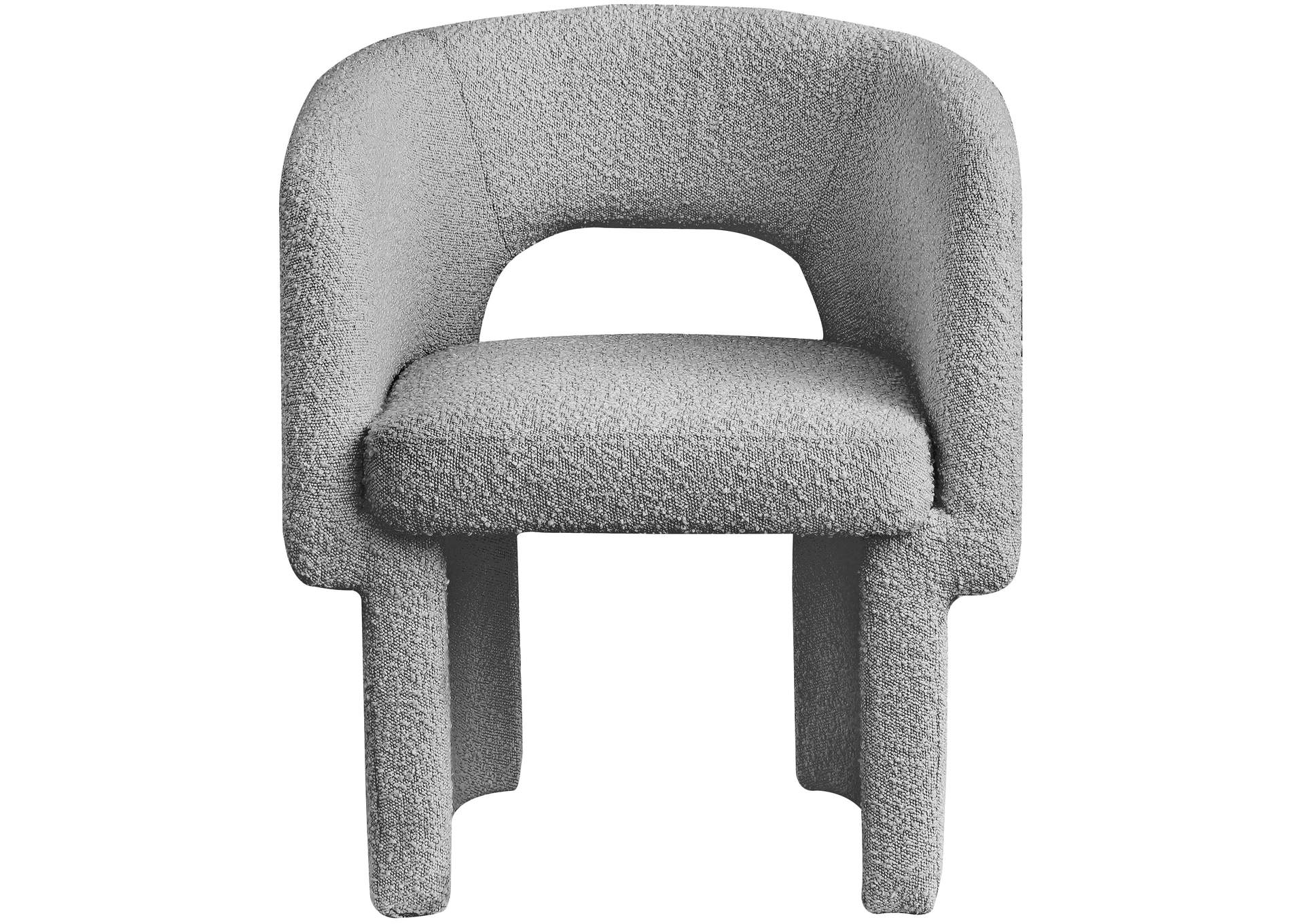 Emmet Grey Boucle Fabric Dining Chair - Accent Chair,Meridian Furniture