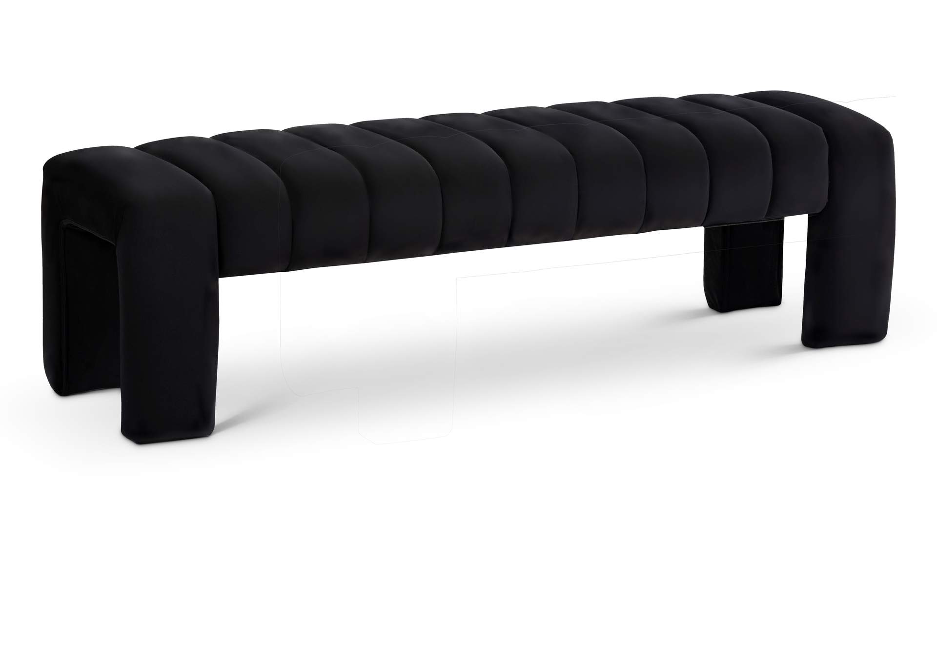 Andaz Black Bench,Meridian Furniture