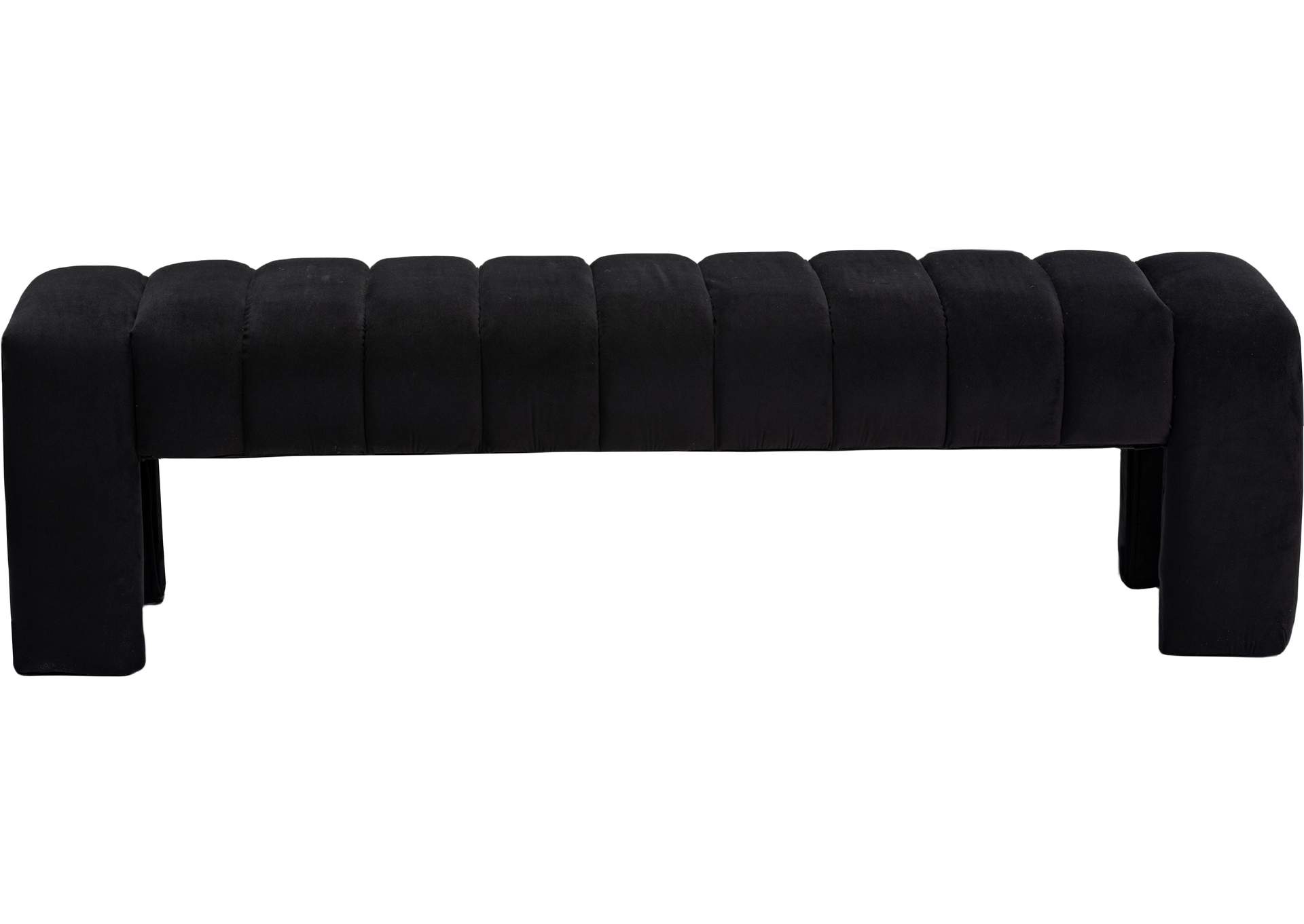 Andaz Black Bench,Meridian Furniture