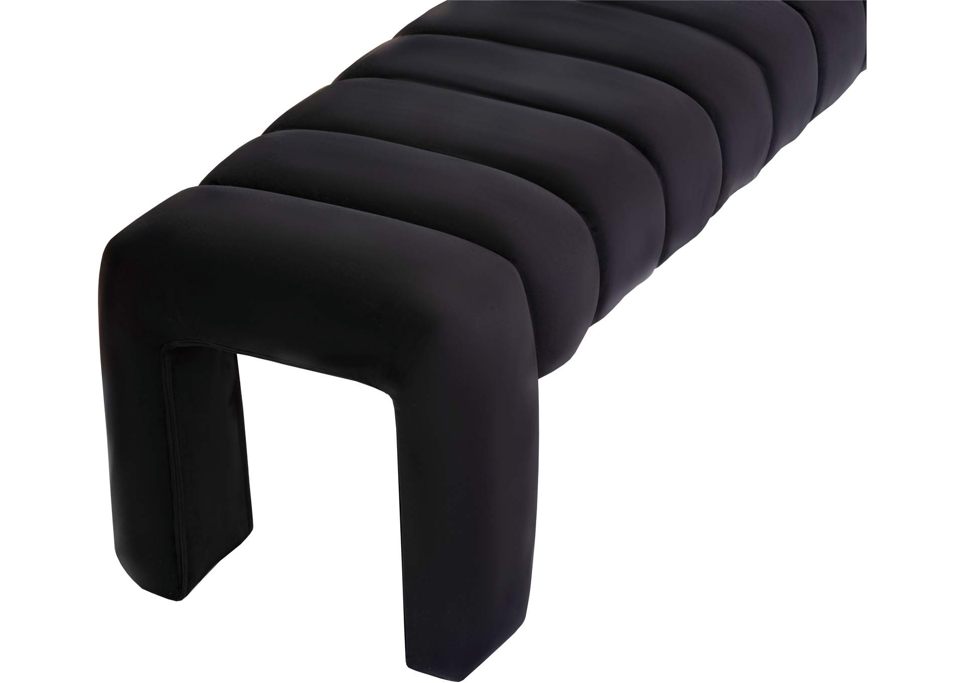 Andaz Black Bench,Meridian Furniture