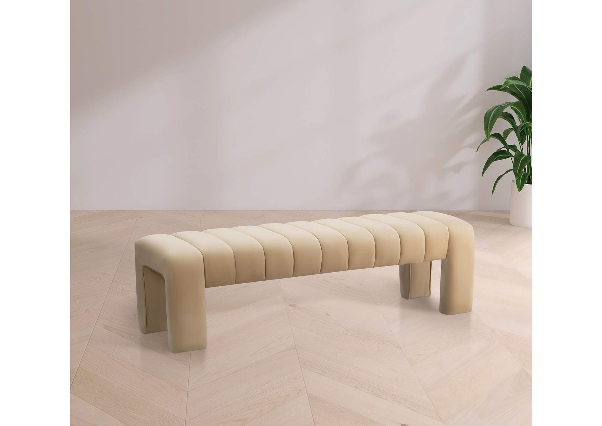 Andaz Camel Bench,Meridian Furniture