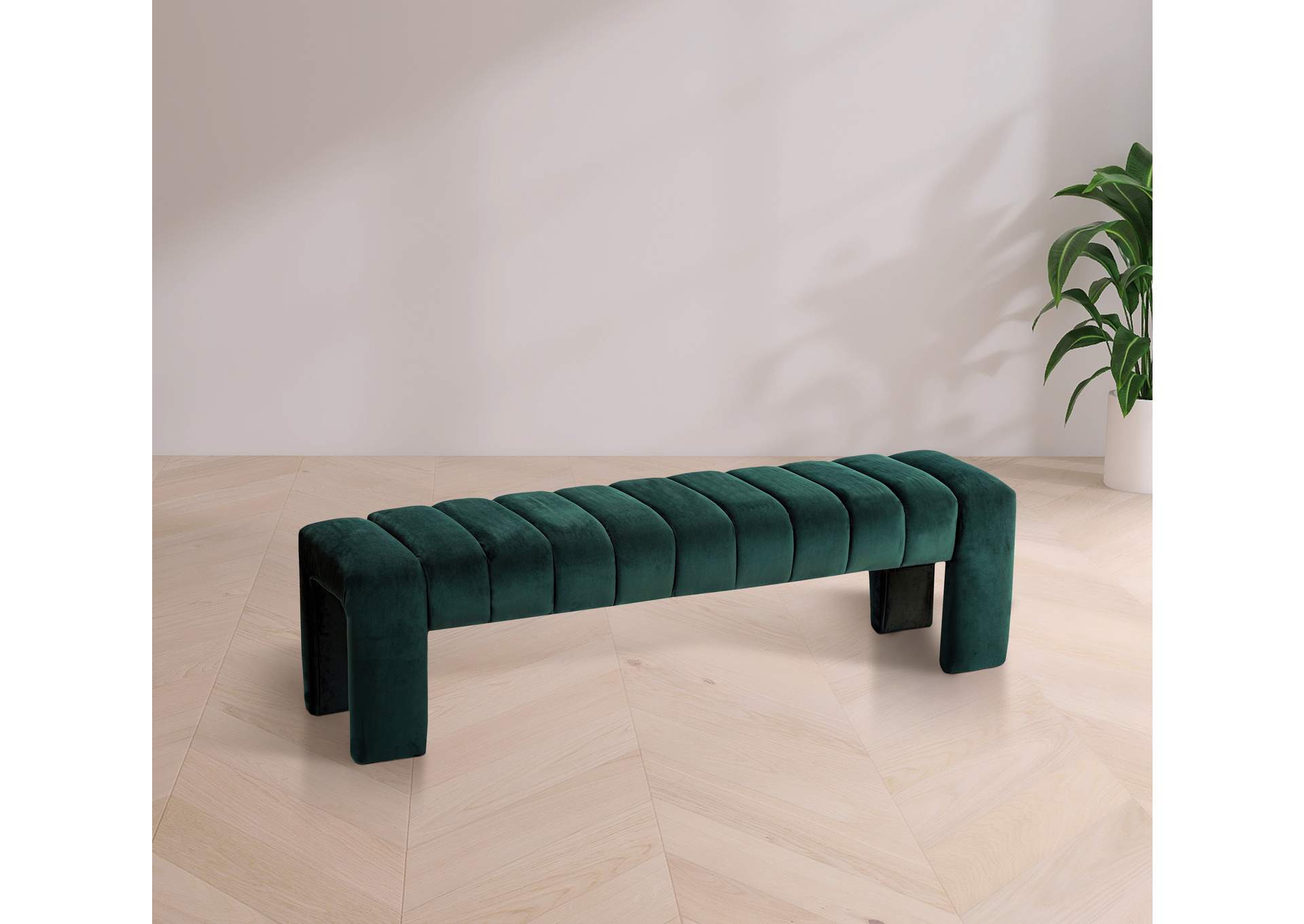 Andaz Green Bench,Meridian Furniture