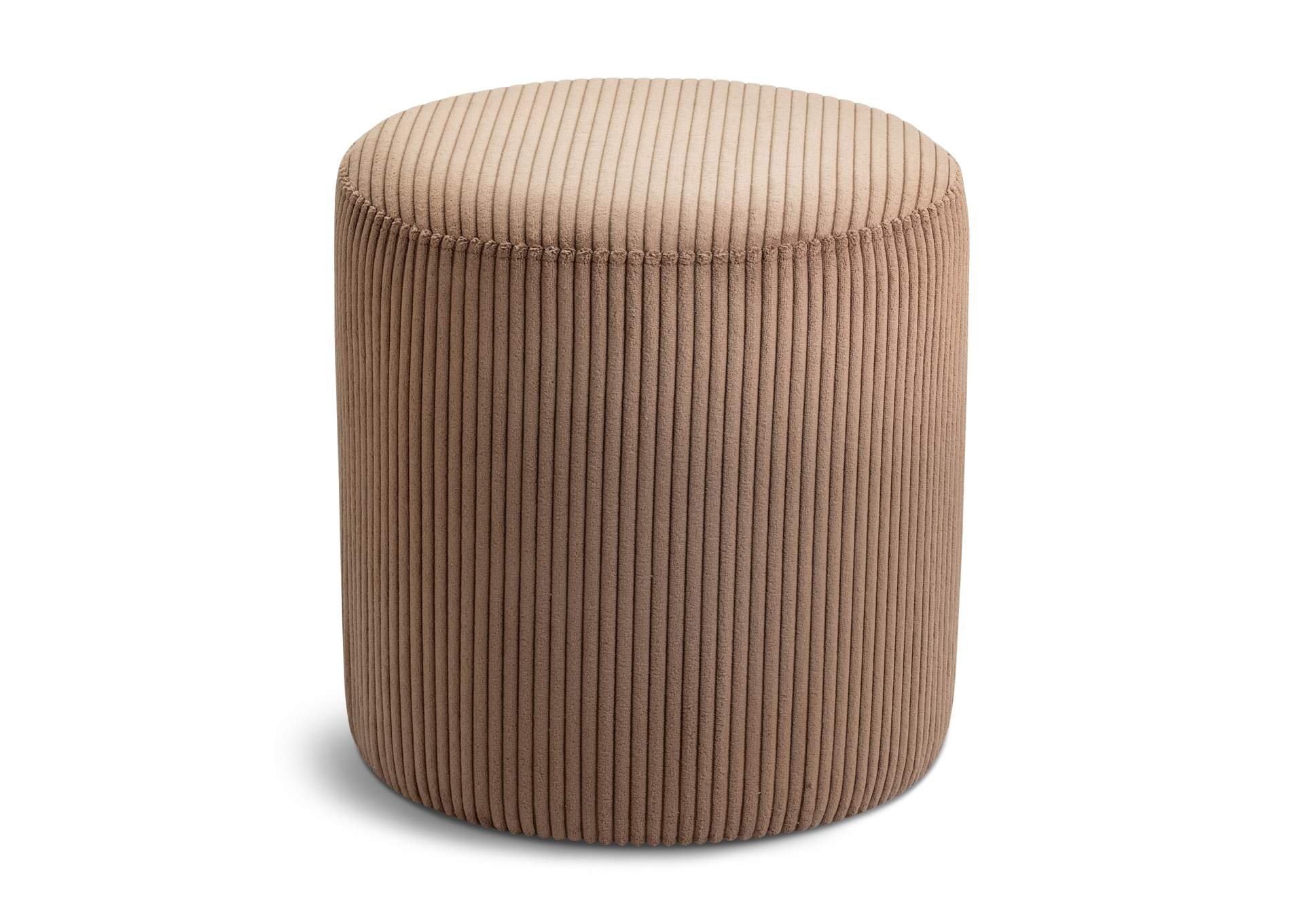 Roy Brown Microsuede Fabric Ottoman - Stool,Meridian Furniture