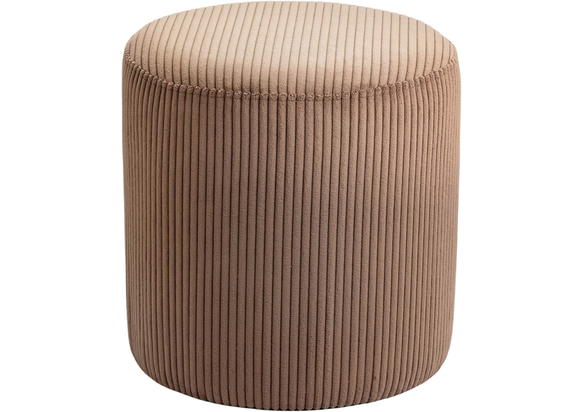 Roy Brown Microsuede Fabric Ottoman - Stool,Meridian Furniture