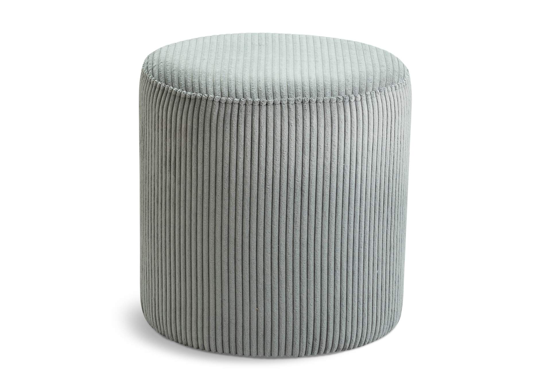Roy Grey Microsuede Fabric Ottoman - Stool,Meridian Furniture