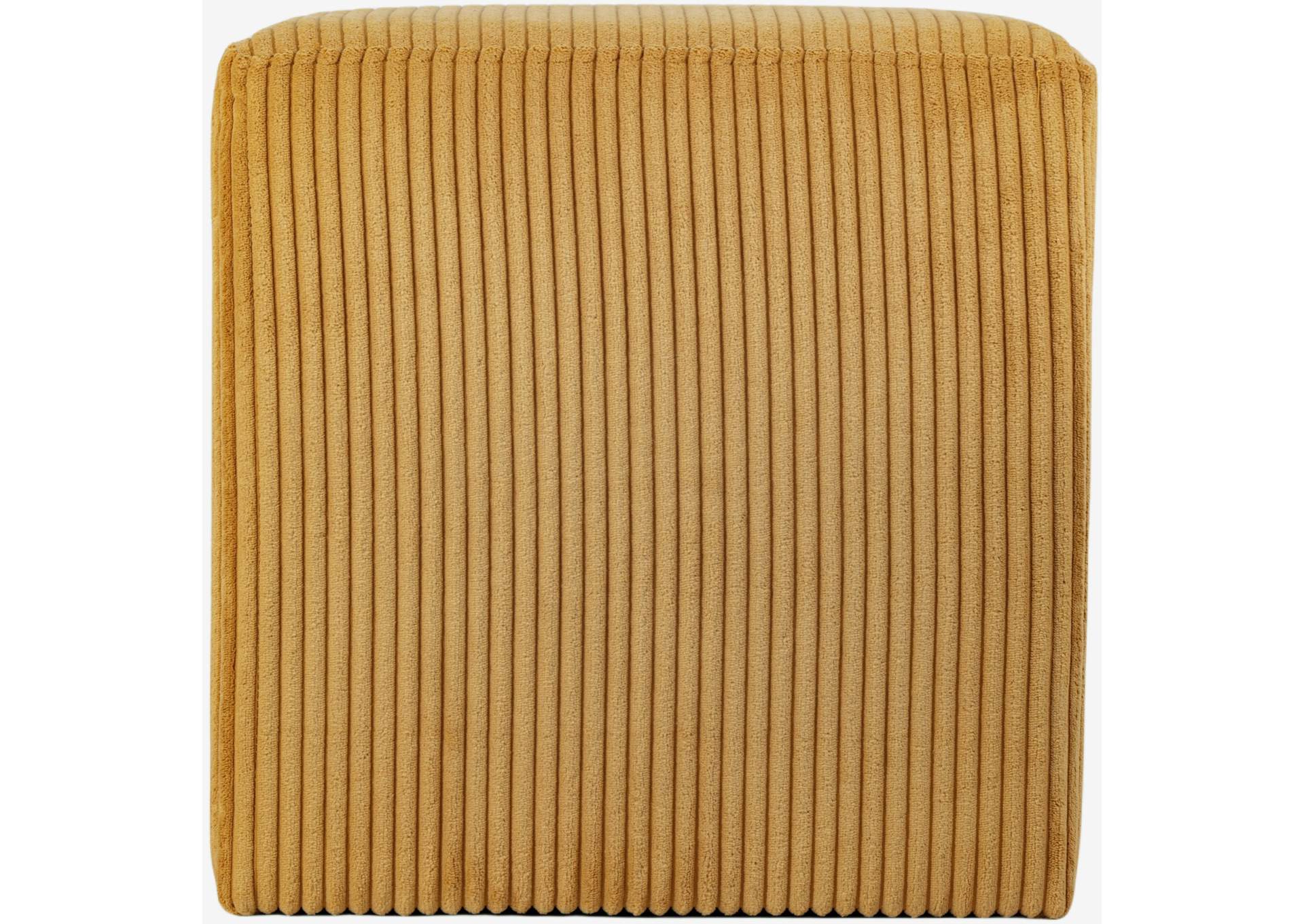 Roy Yellow Microsuede Fabric Ottoman - Stool,Meridian Furniture