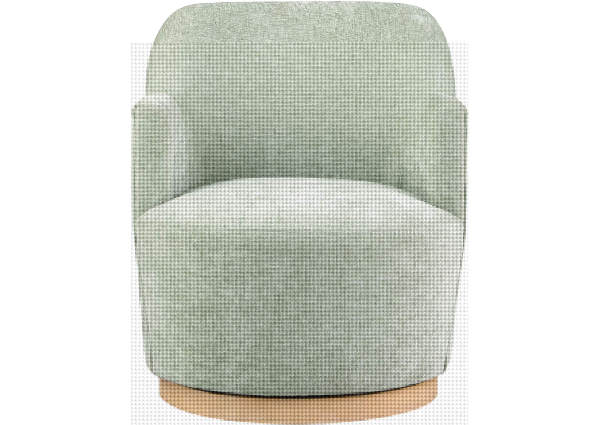 Clarita Mint Chenille Fabric Swivel Accent Chair,Meridian Furniture