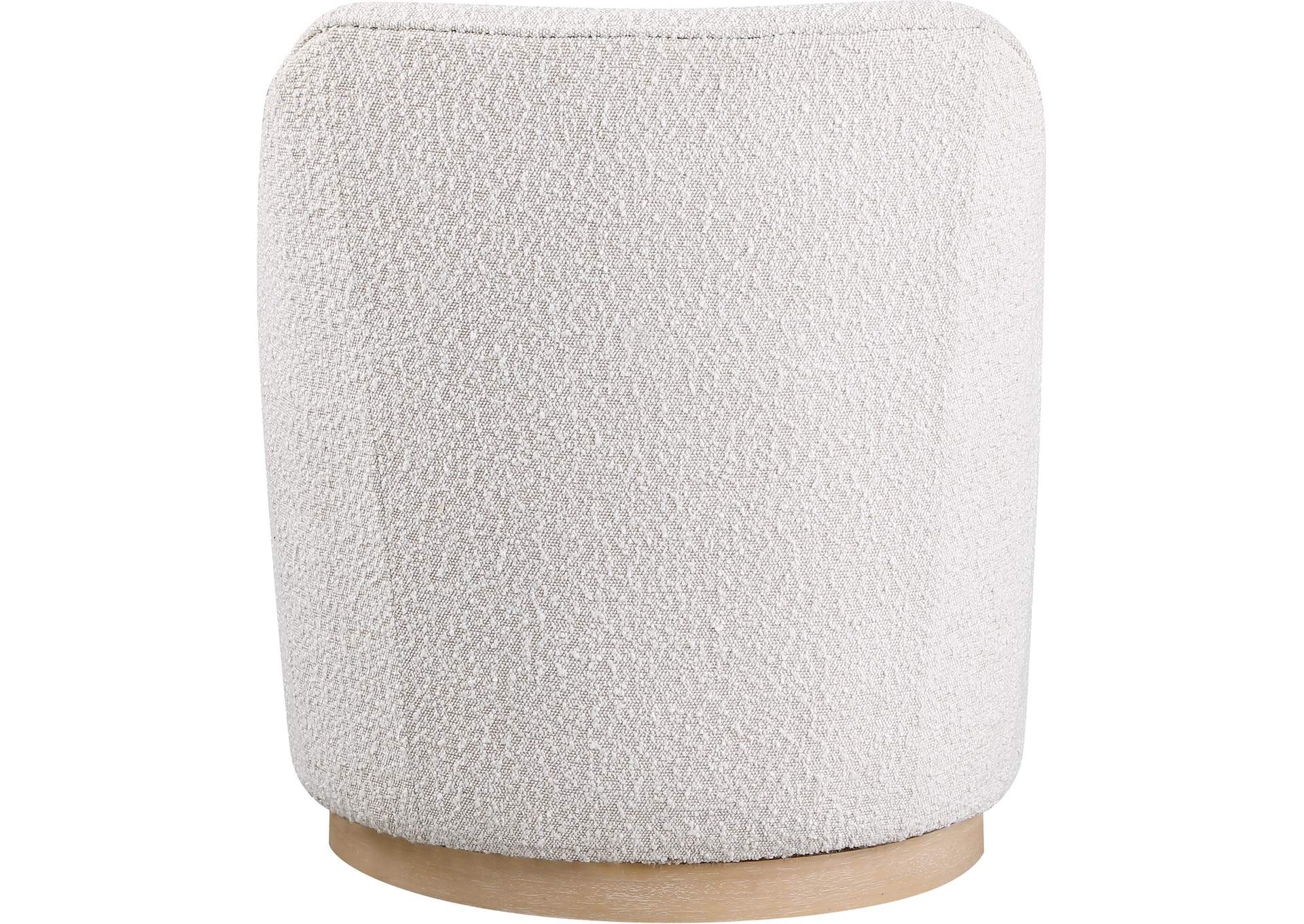 Clarita Cream Boucle Fabric Swivel Accent Chair,Meridian Furniture