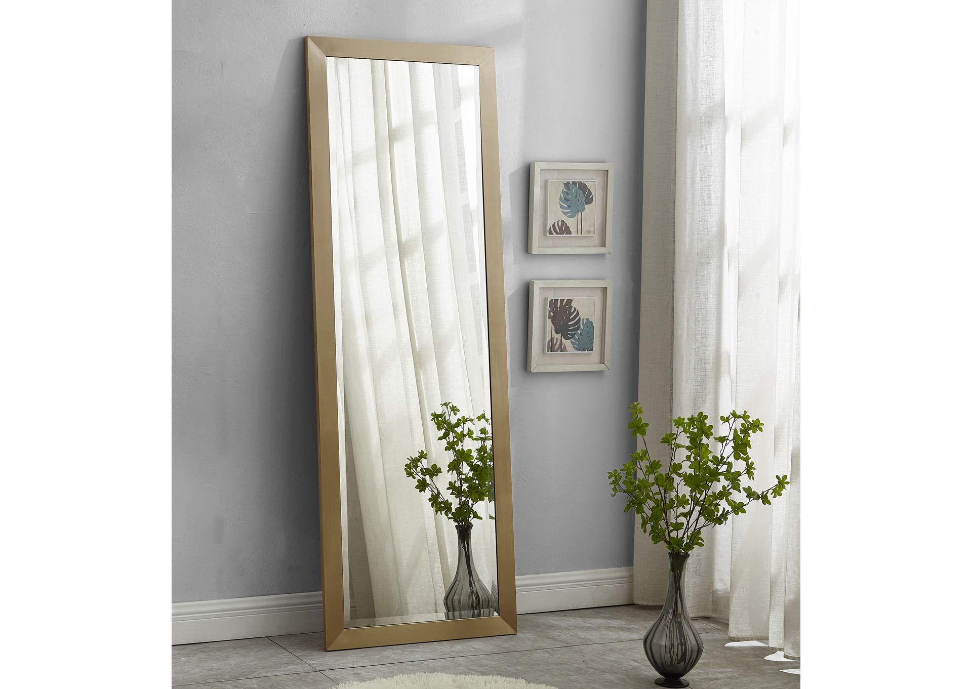 Hepburn Gold Mirror,Meridian Furniture