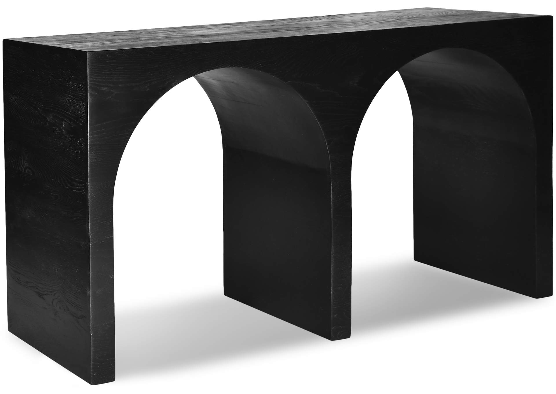 June Black Oak Console Table,Meridian Furniture