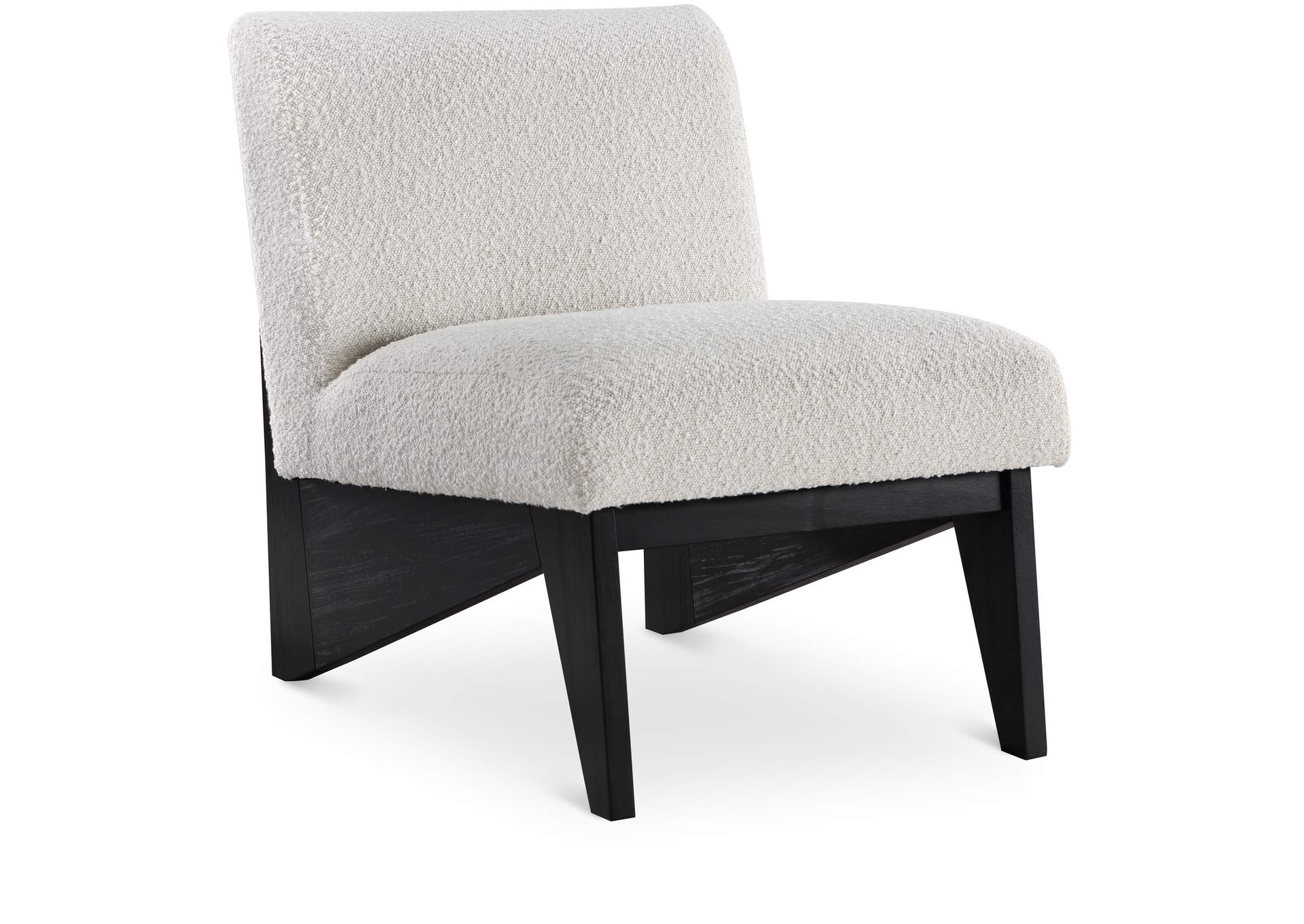 Chapman Cream Boucle Fabric Accent Chair,Meridian Furniture