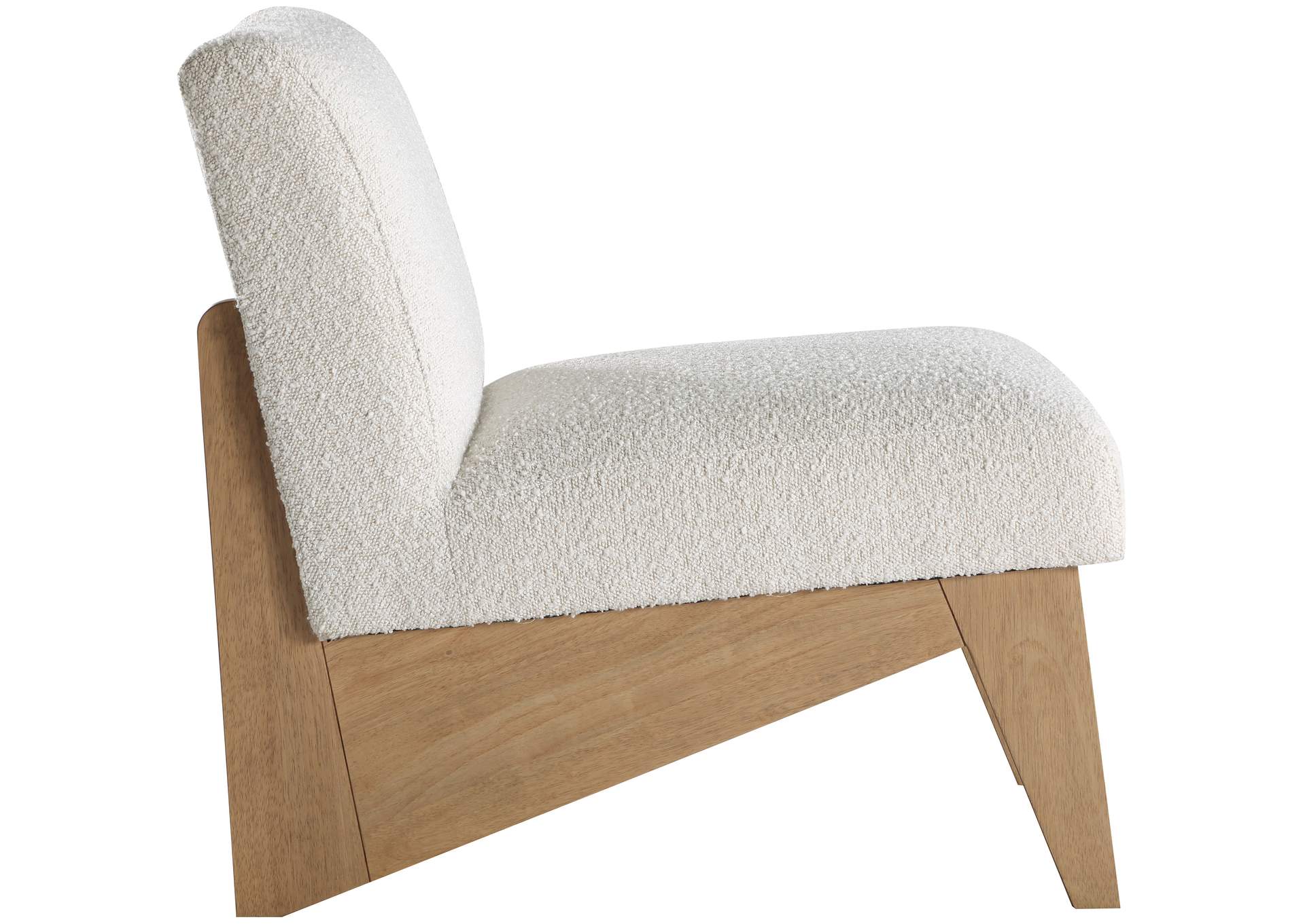 Chapman Cream Boucle Fabric Accent Chair,Meridian Furniture