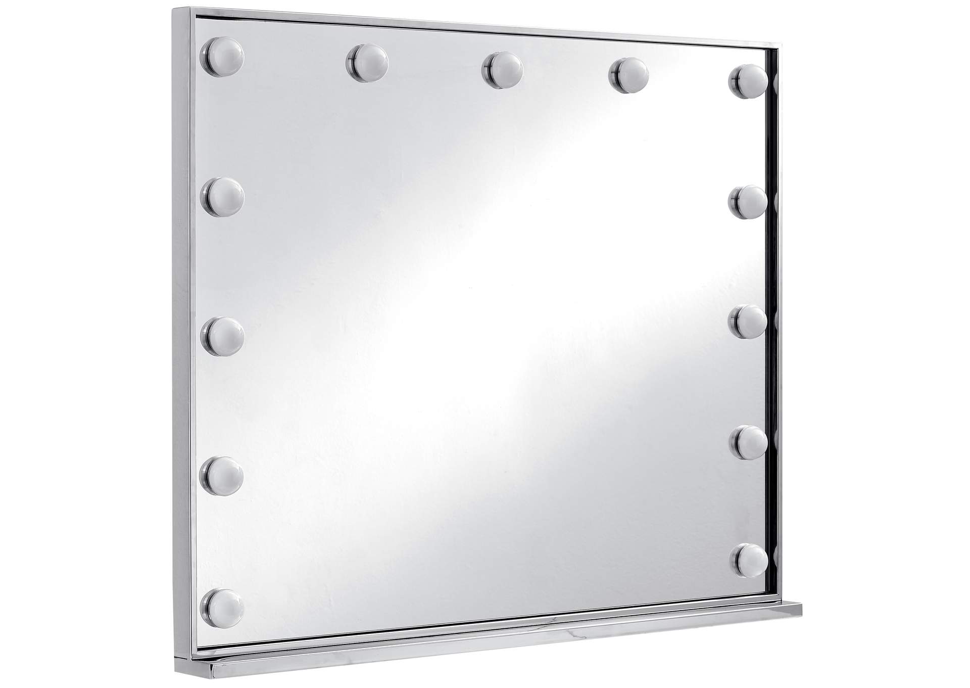 Hollywood Chrome Mirror,Meridian Furniture