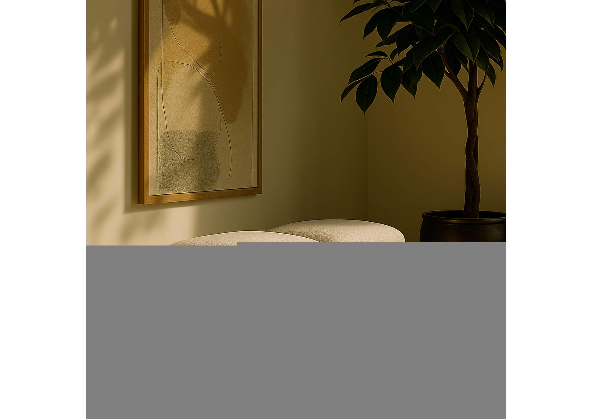 Pavilion Cream Boucle Fabric Bench,Meridian Furniture