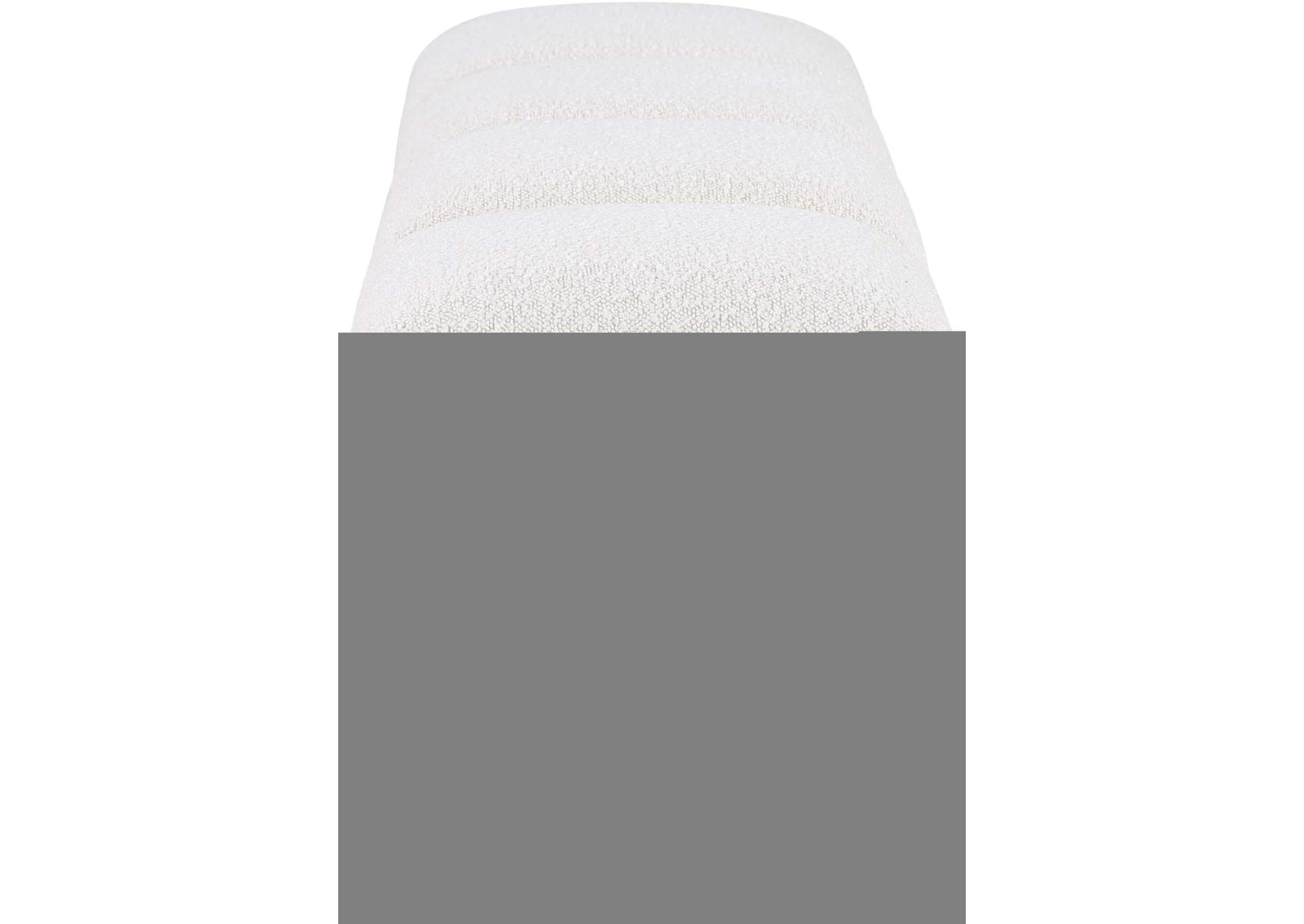 Pavilion Cream Boucle Fabric Bench,Meridian Furniture