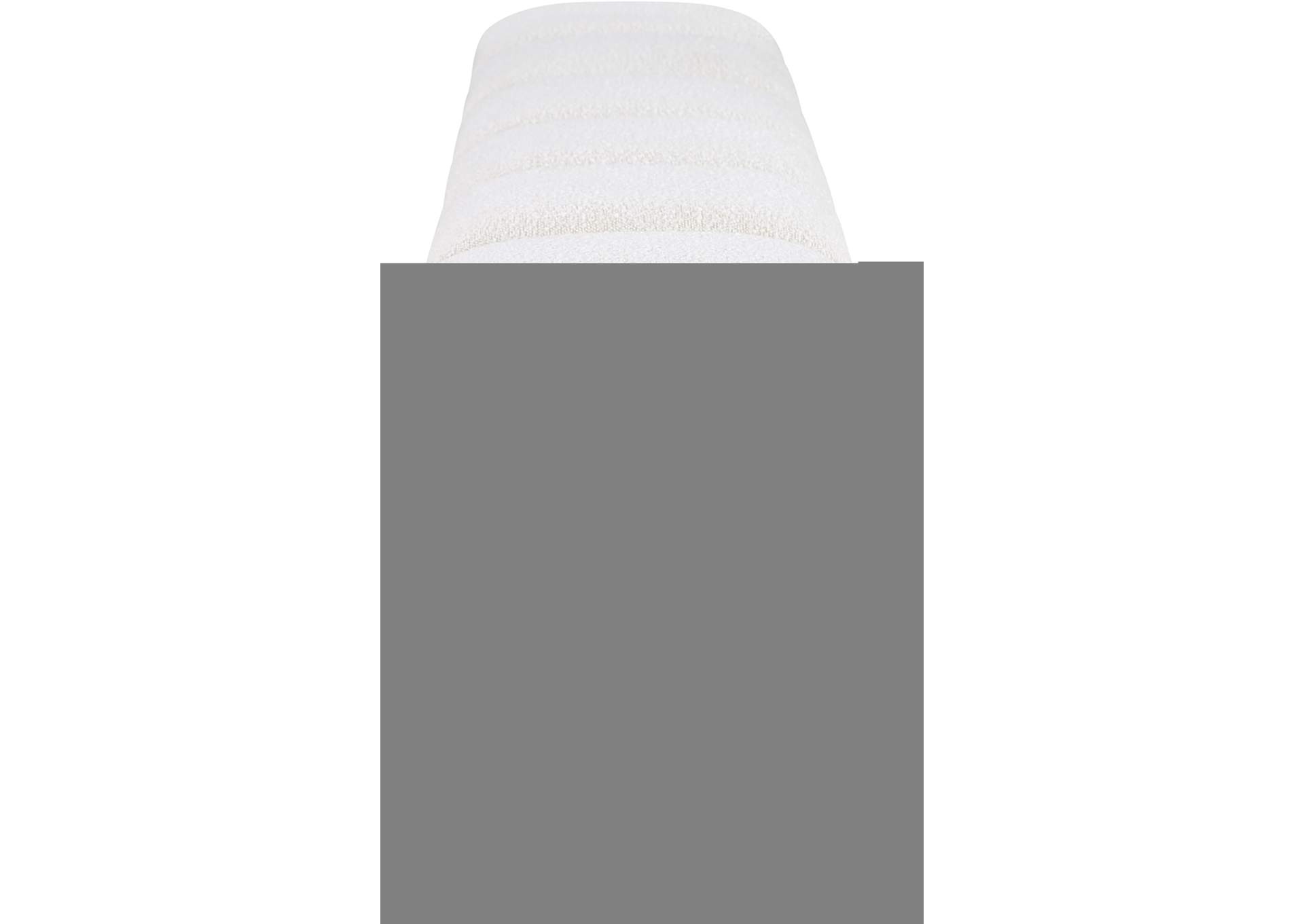 Pavilion Cream Boucle Fabric Bench,Meridian Furniture