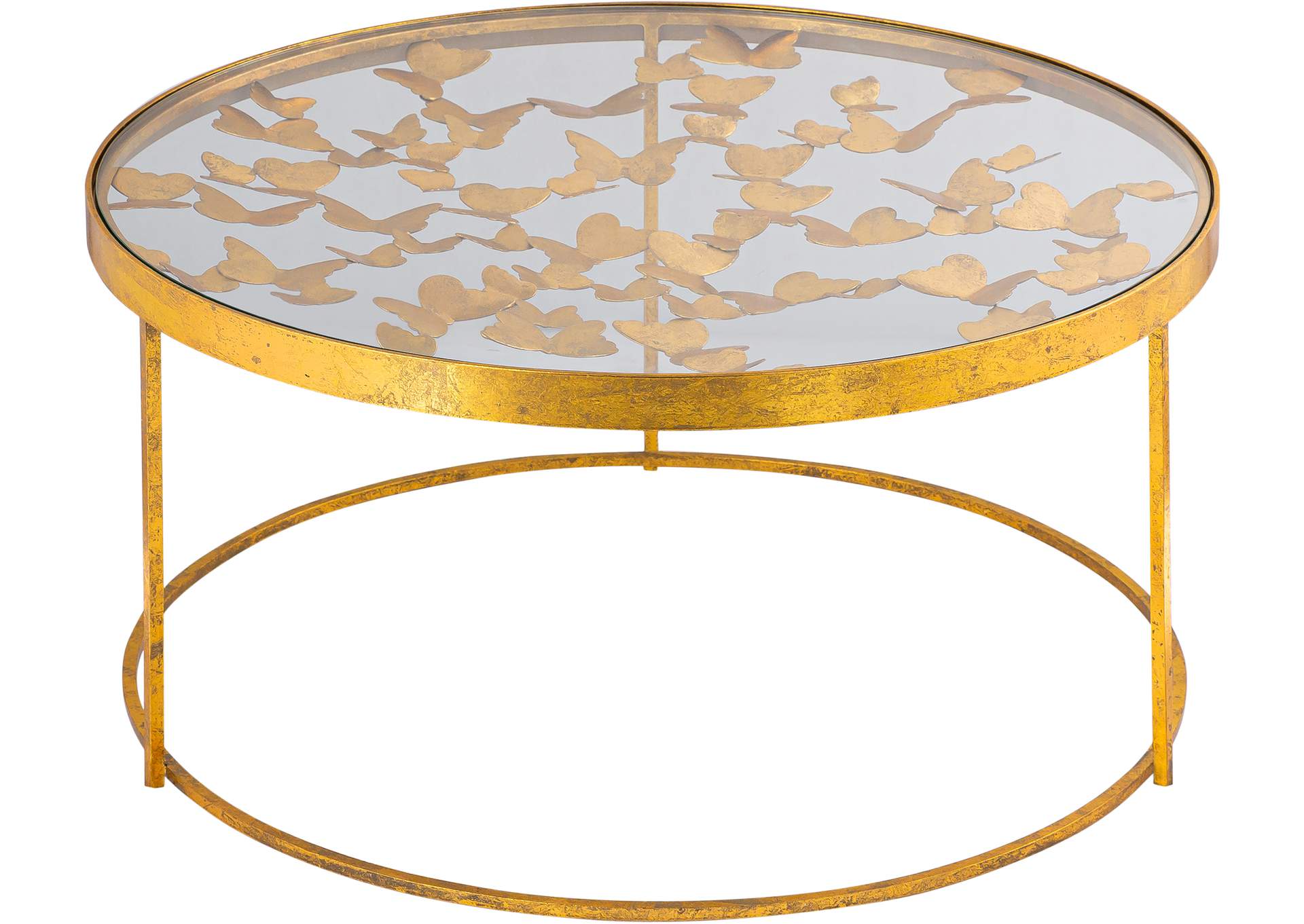 Butterfly Gold Coffee Table,Meridian Furniture