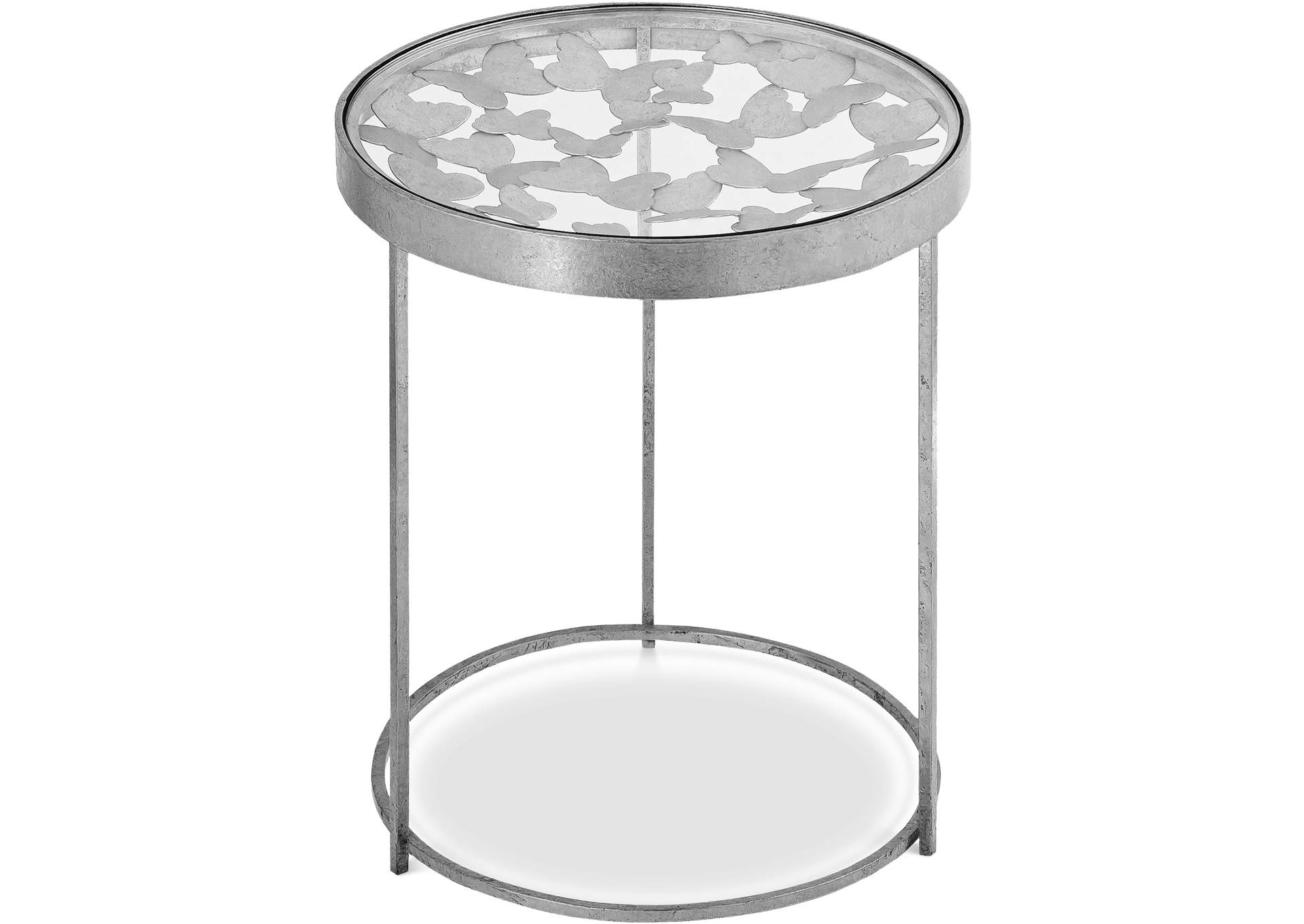 Butterfly Silver End Table,Meridian Furniture