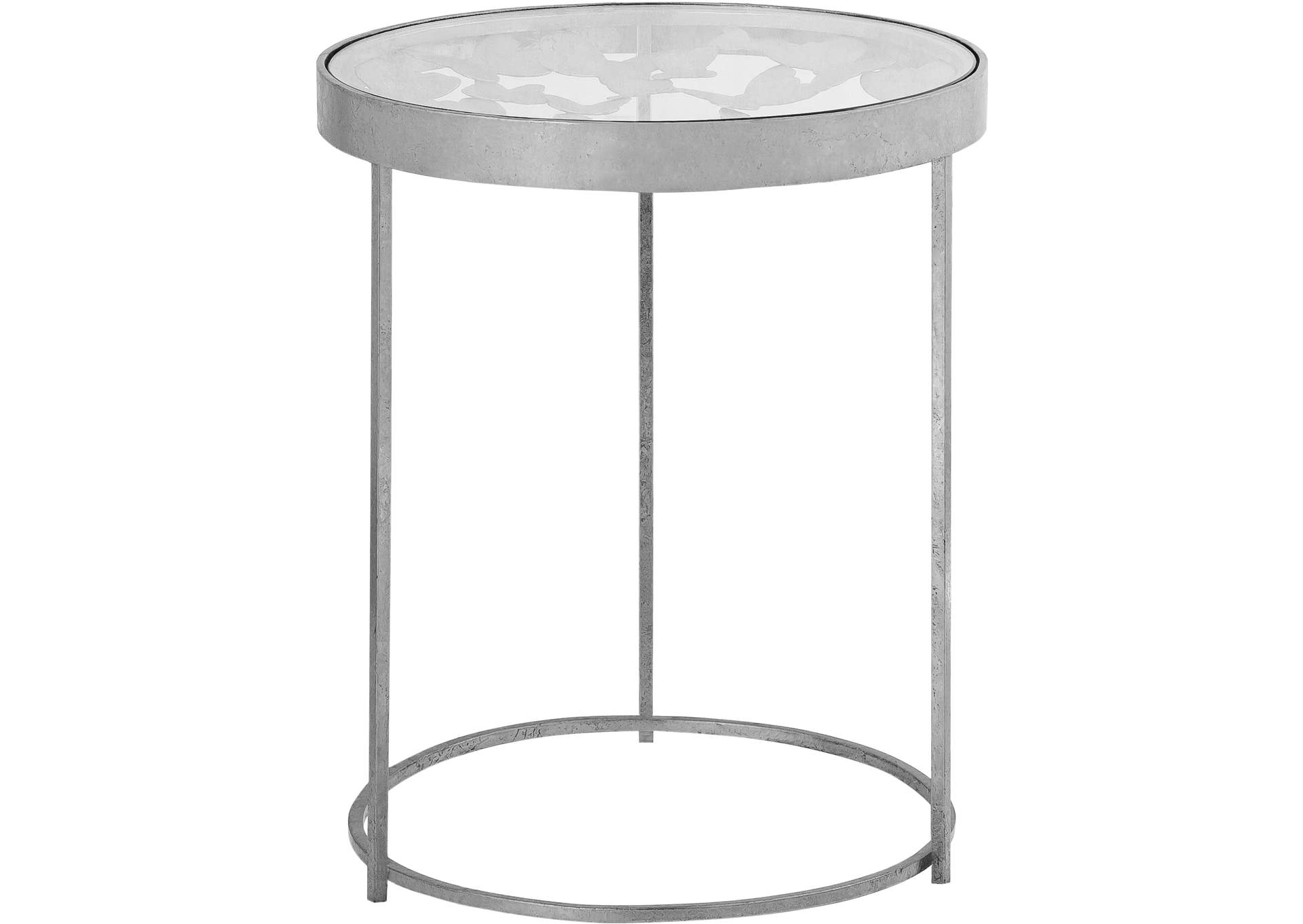 Butterfly Silver End Table,Meridian Furniture