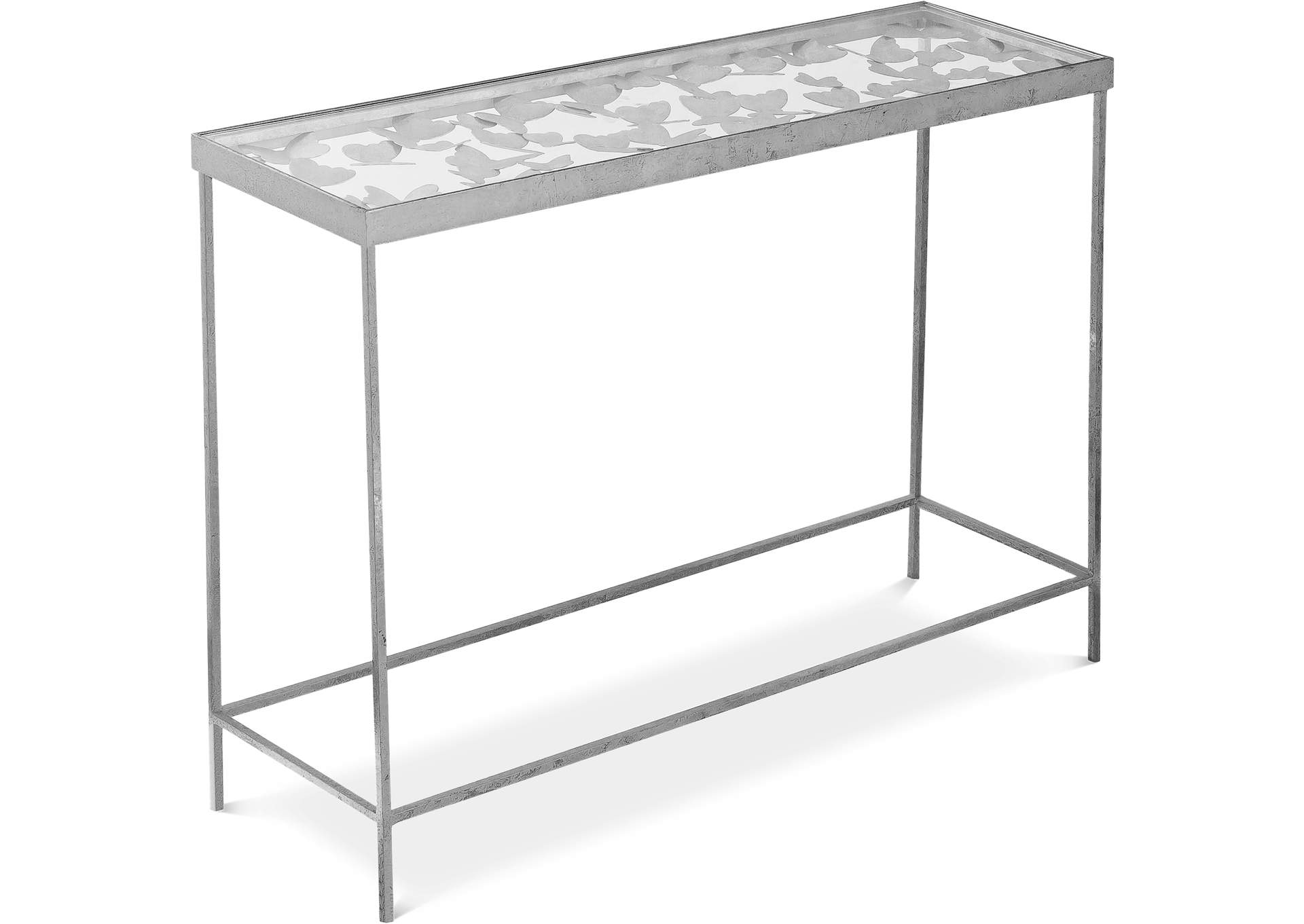 Butterfly Silver Console Table,Meridian Furniture