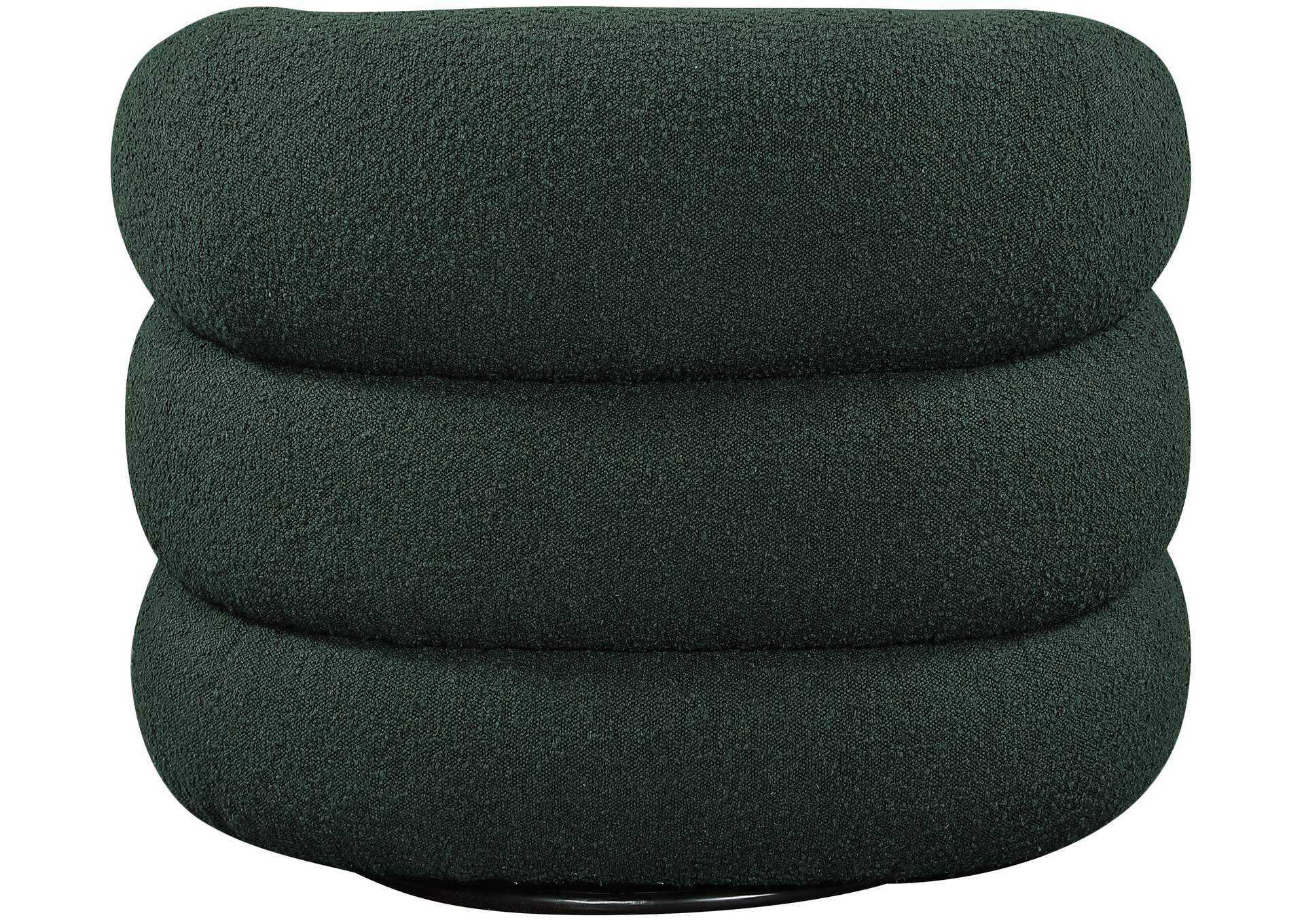 Roxbury Green Boucle Fabric Swivel Accent Chair,Meridian Furniture