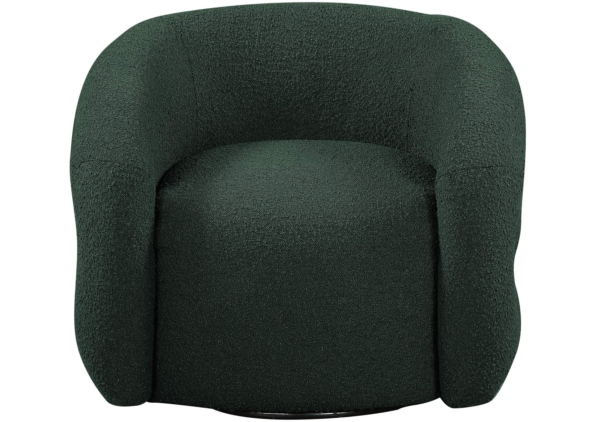 Roxbury Green Boucle Fabric Swivel Accent Chair,Meridian Furniture