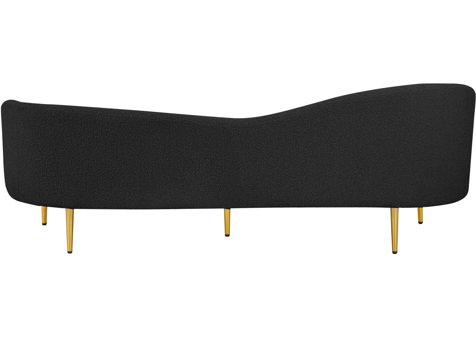 Ritz Black Boucle Fabric Sofa,Meridian Furniture