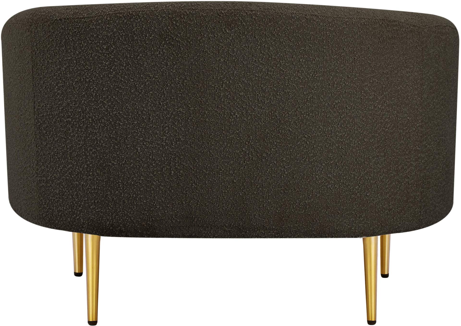 Ritz Brown Boucle Fabric Chair,Meridian Furniture