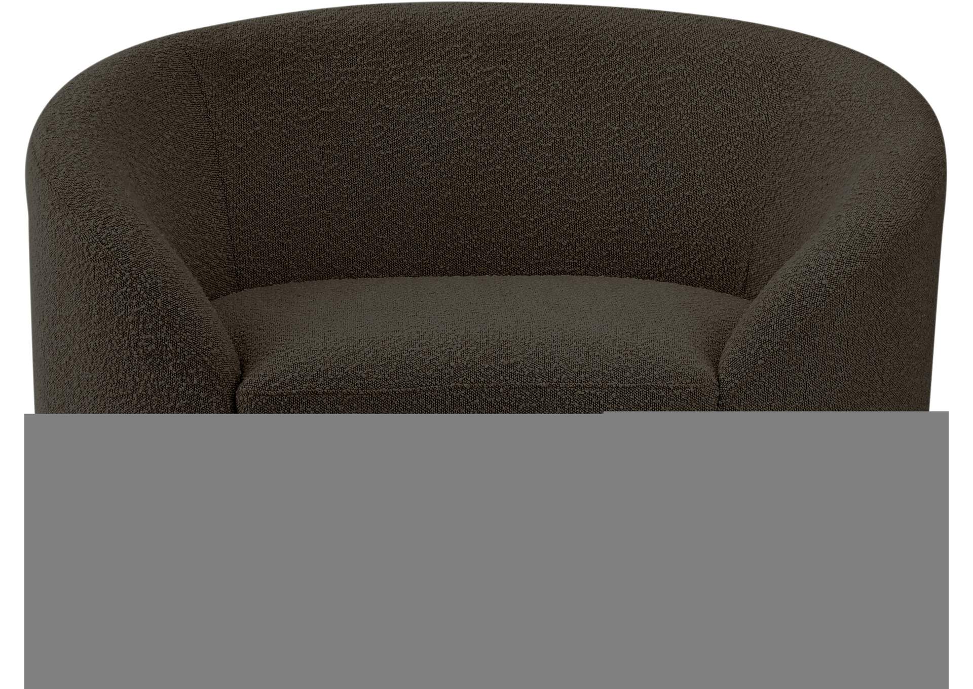 Ritz Brown Boucle Fabric Chair,Meridian Furniture